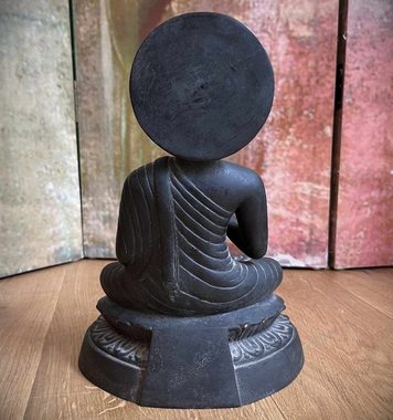 Asien LifeStyle Buddhafigur Unikat: Bronze Buddha Figur lehrende Geste 27cm groß