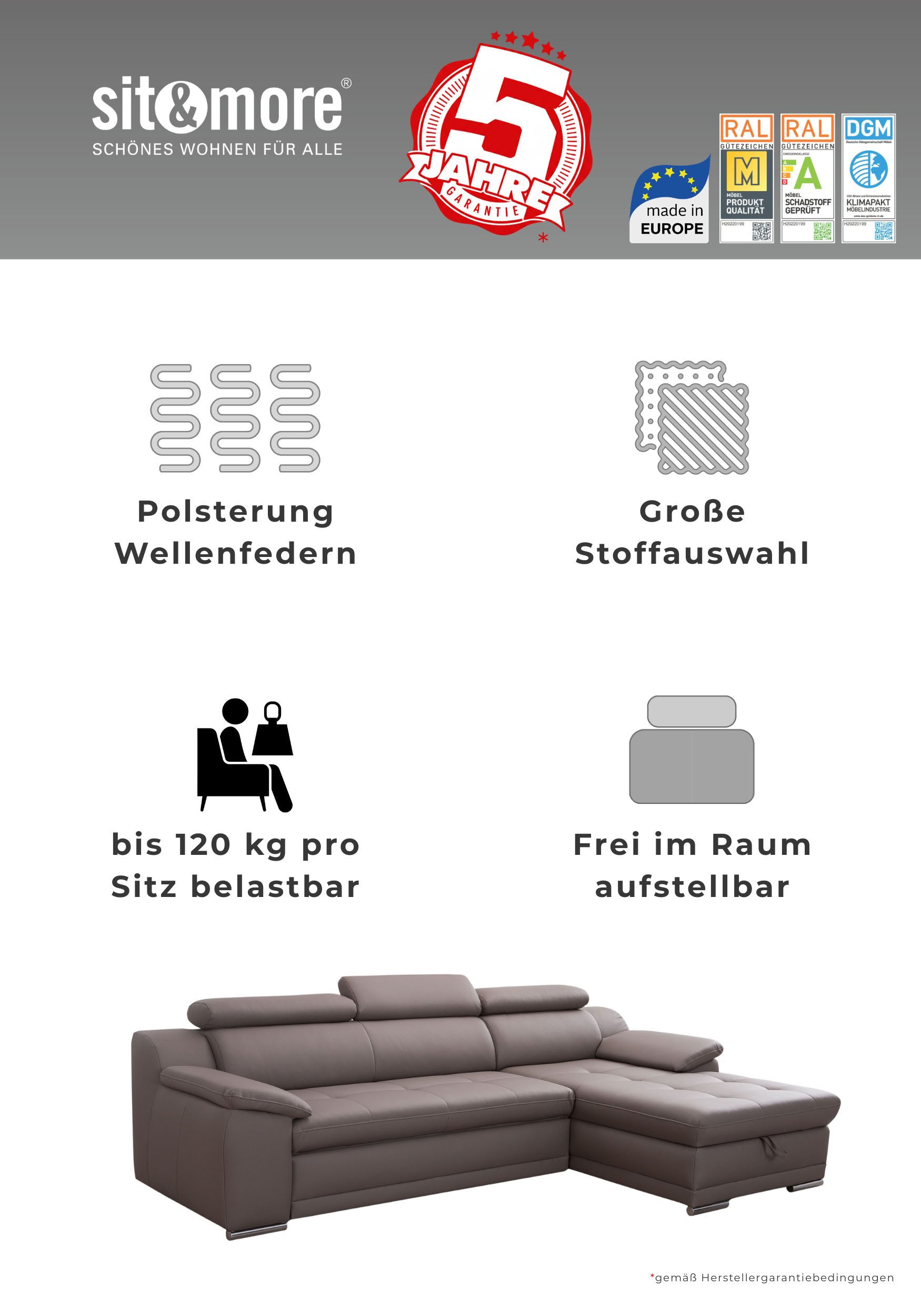 sit&more Polsterhocker Andiamo