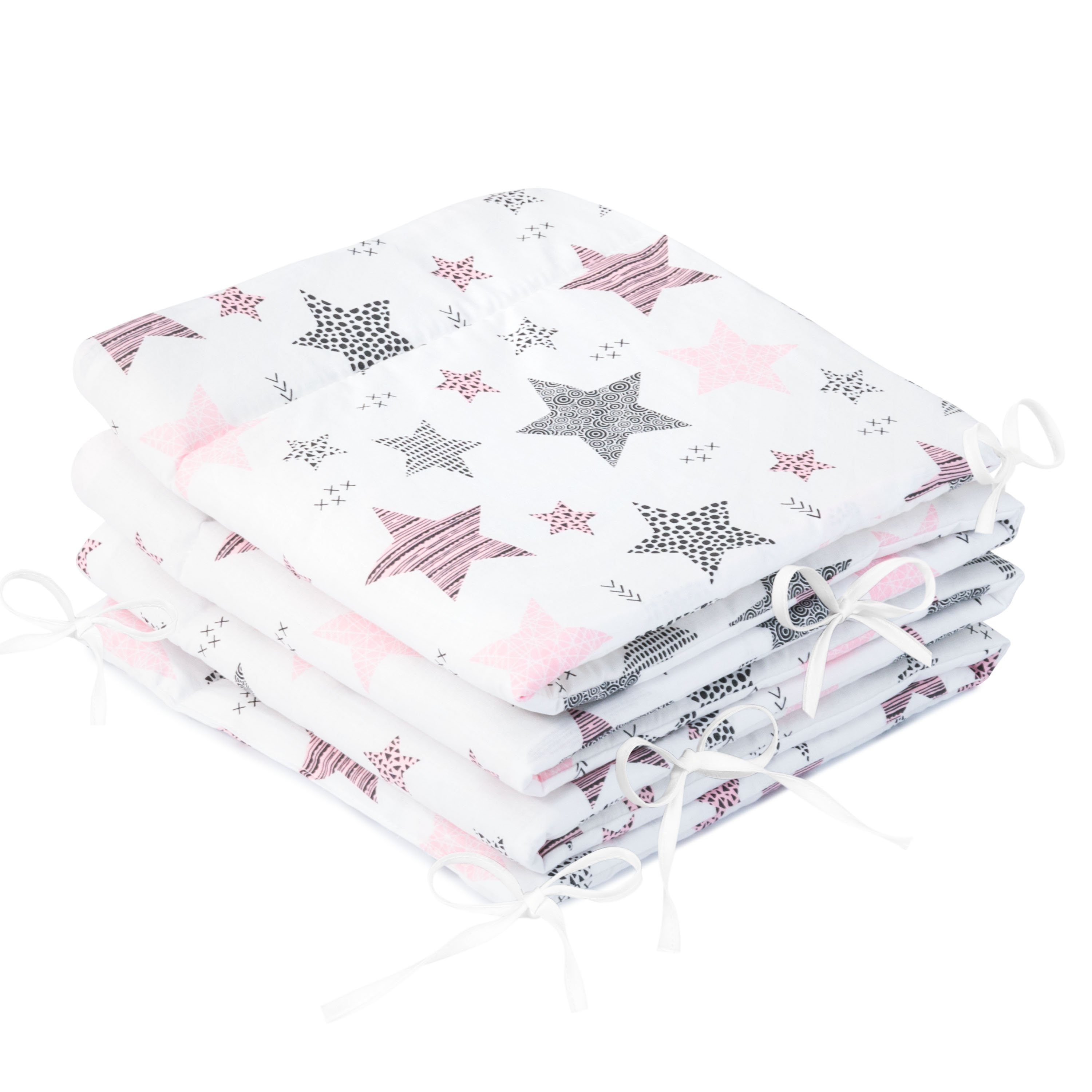 Bettnestchen Bettumrandung 210x30 cm für Kinderbett 140x70 geeignet (Kopfschutz)