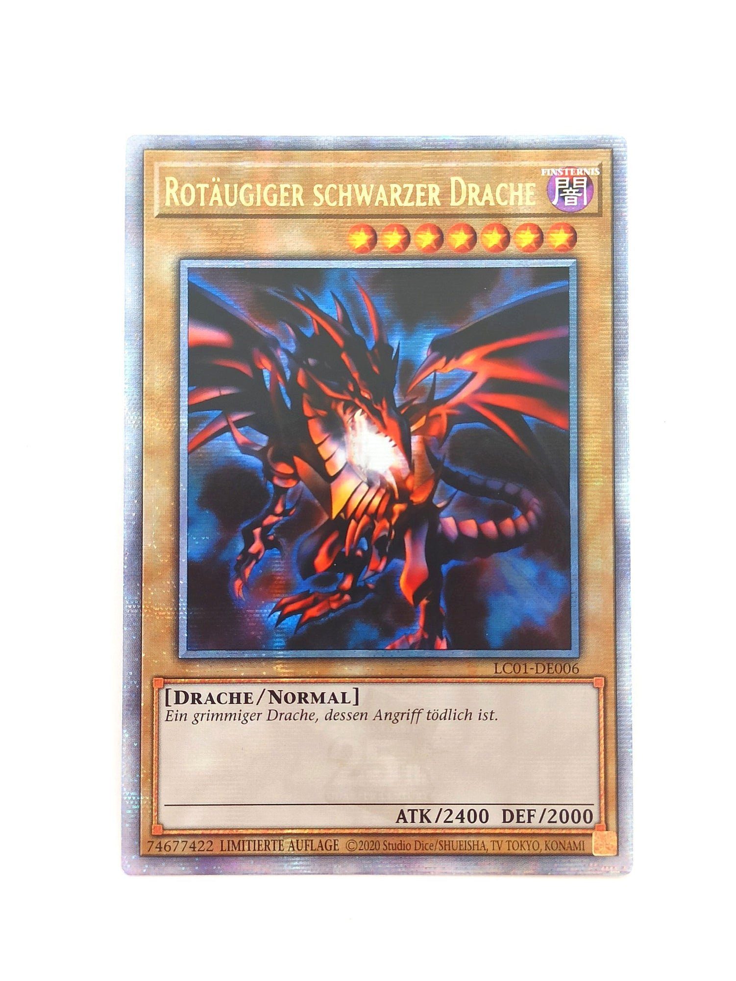 Konami Spiel Yu-Gi-Oh! Rotäugiger Schwarzer Drache - LC01-DE006 - Limitierte Auflag