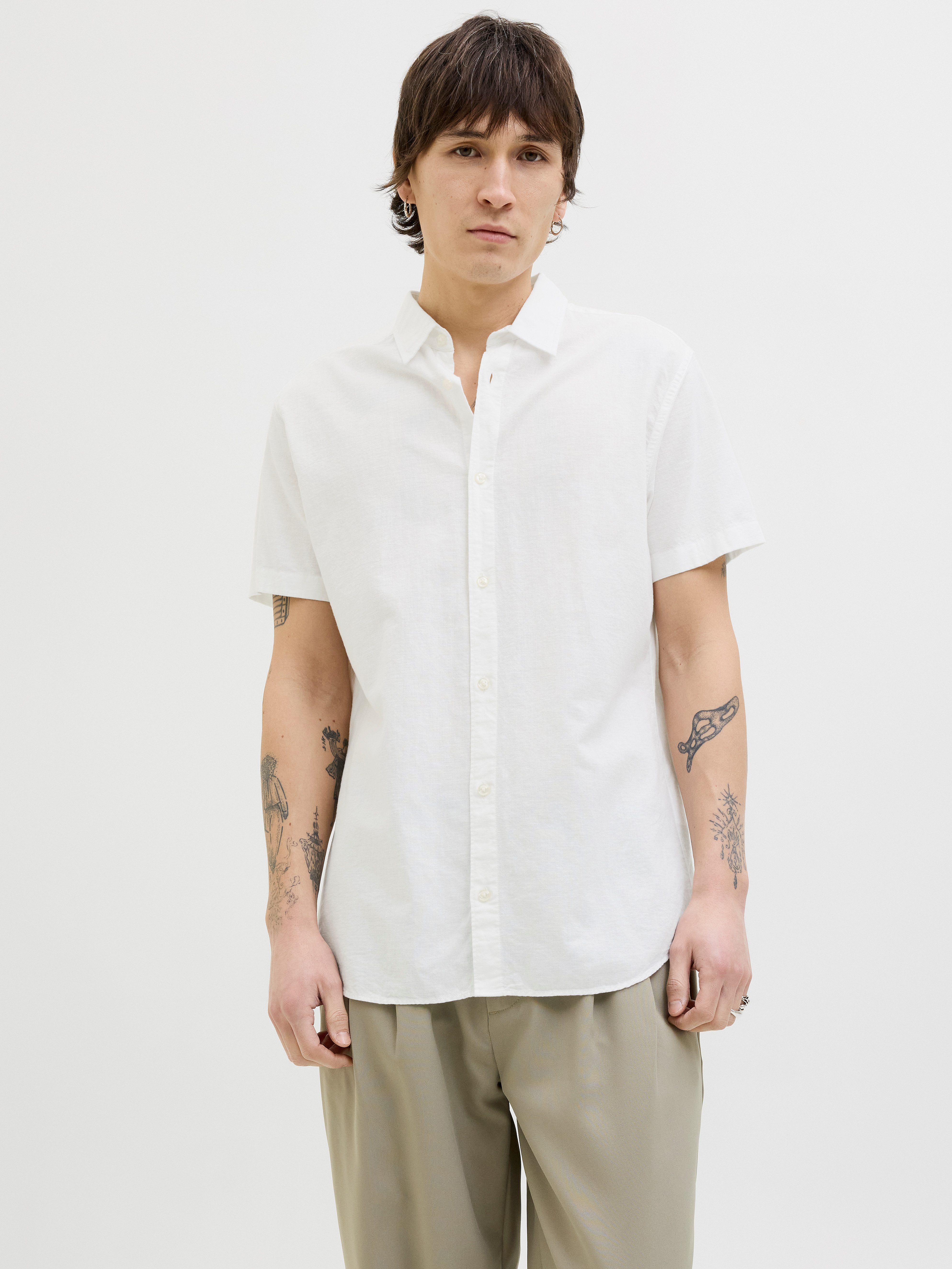Jack & Jones Kurzarmhemd JJEBREEZE SHIRT SS SN mit Hemdkragen günstig online kaufen