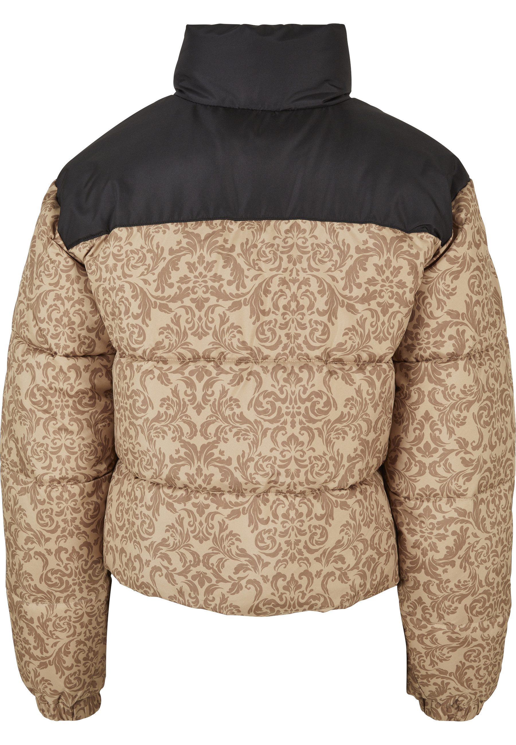 URBAN CLASSICS Winterjacke Urban Classics Damen Ladies AOP Retro Puffer Jacket (1-St)
