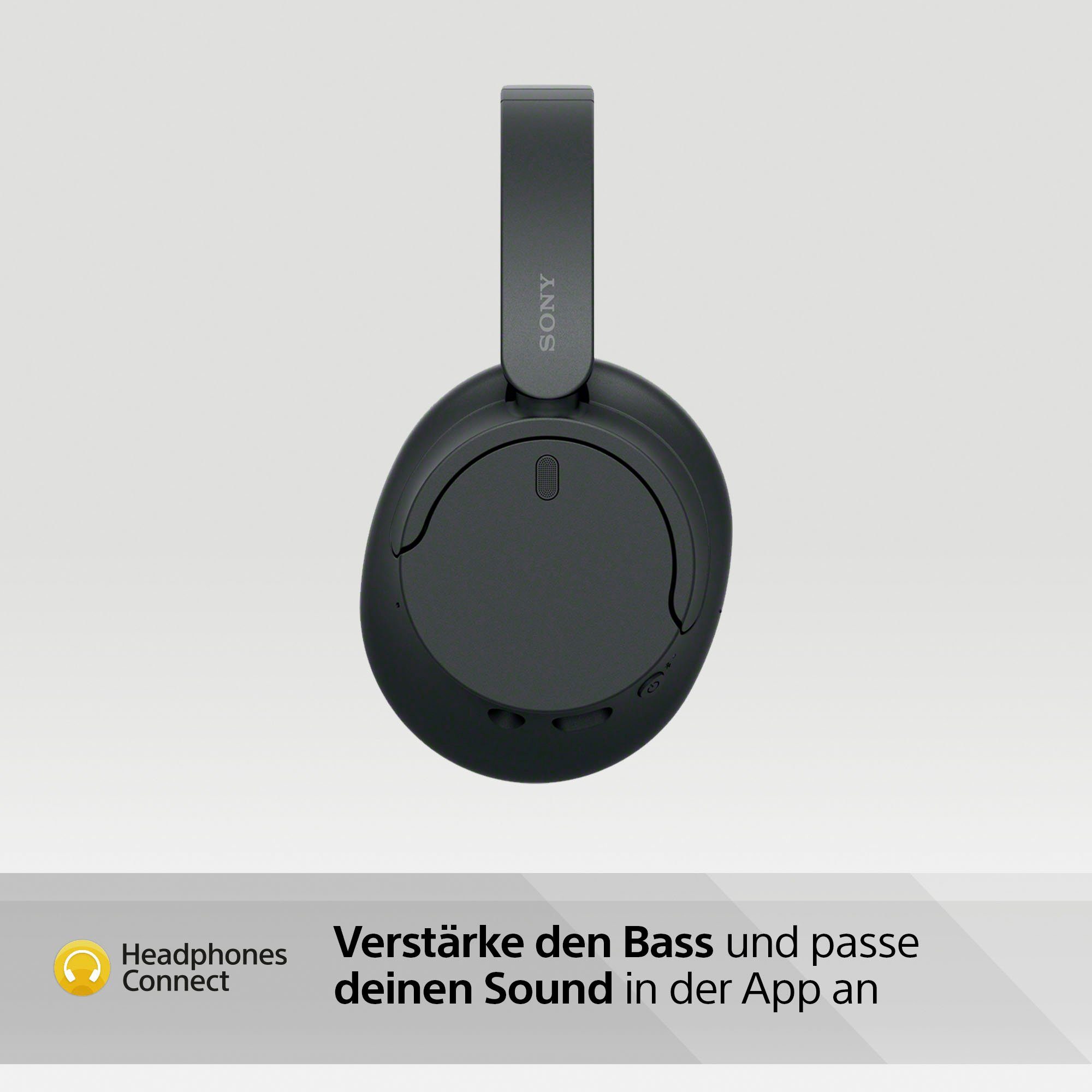 und LED Assistant, Google Over-Ear-Kopfhörer Anrufe Alexa, Siri, Ladestandsanzeige, Sony Musik, WH-CH720N Sprachsteuerung, für Bluetooth) Multi-Point-Verbindung, Noise-Cancelling, integrierte Schwarz (Freisprechfunktion, Steuerung