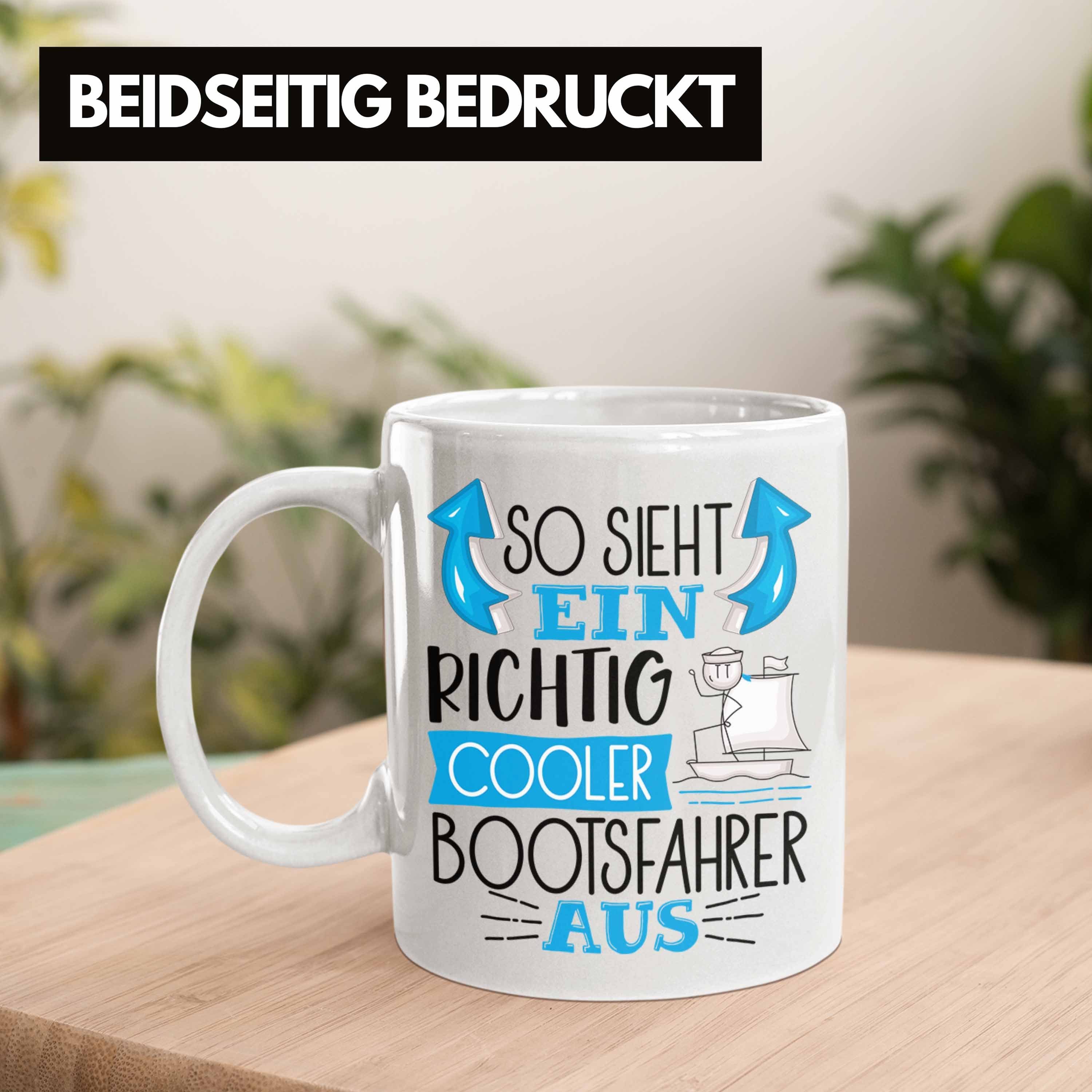 Lustiger Ein Tasse Cooler Geschenk Weiss Tasse So Richtig Aus Trendation S Bootsfahrer Sieht