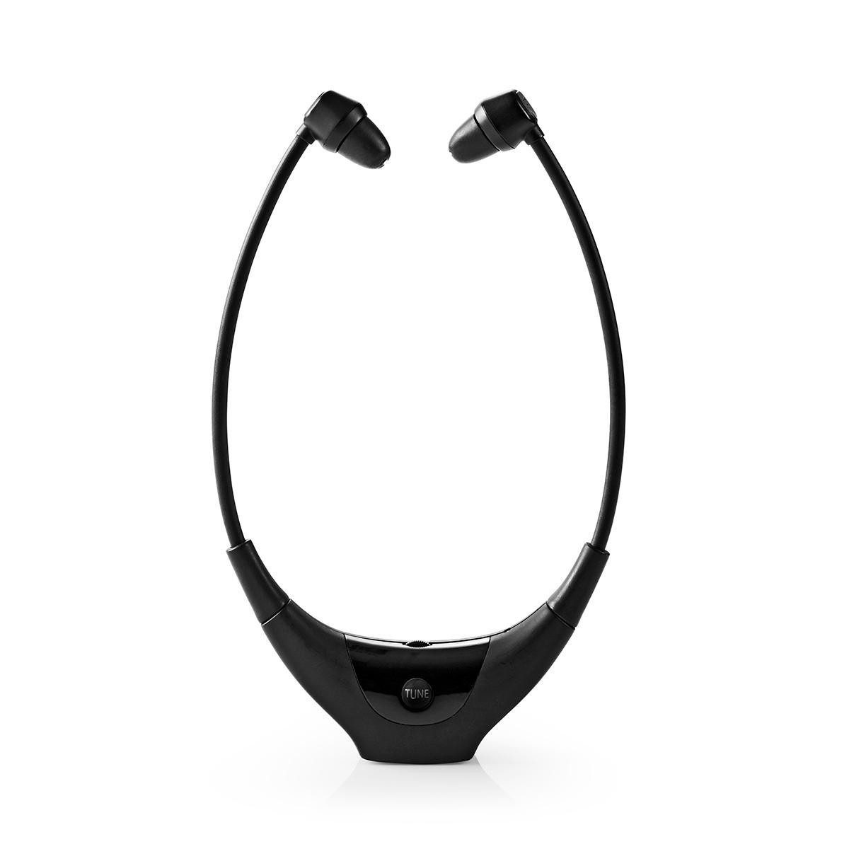 Nedis HPRF010BK Over-Ear-Kopfhörer (Balancekontrolle, kabellose Audioübertragung, Akkubetrieb, Wiederaufladung über Ladestation, Kabellos, Balancekontrolle, Lad – Bild 2 von 5