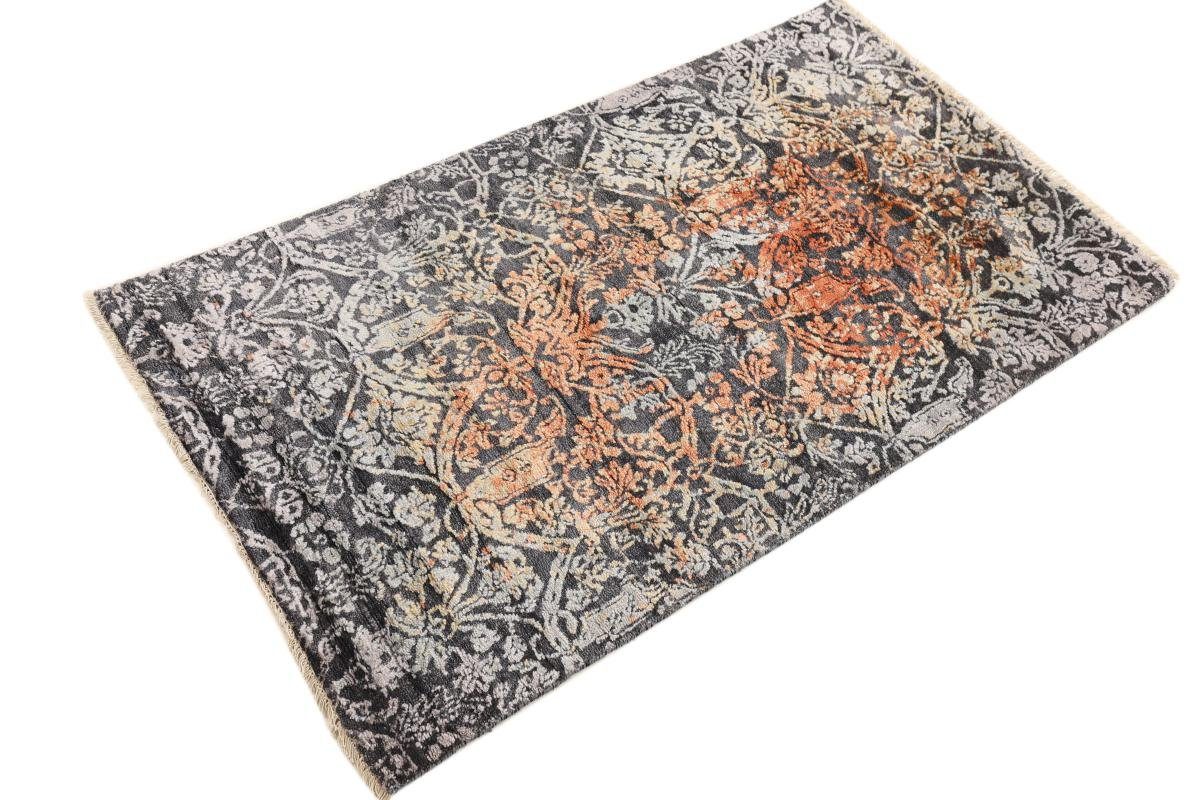 12 Handgeknüpfter / Orientteppich Sindhi Moderner Höhe: Orientteppich Nain Designteppich, Trading, 86x151 mm rechteckig,