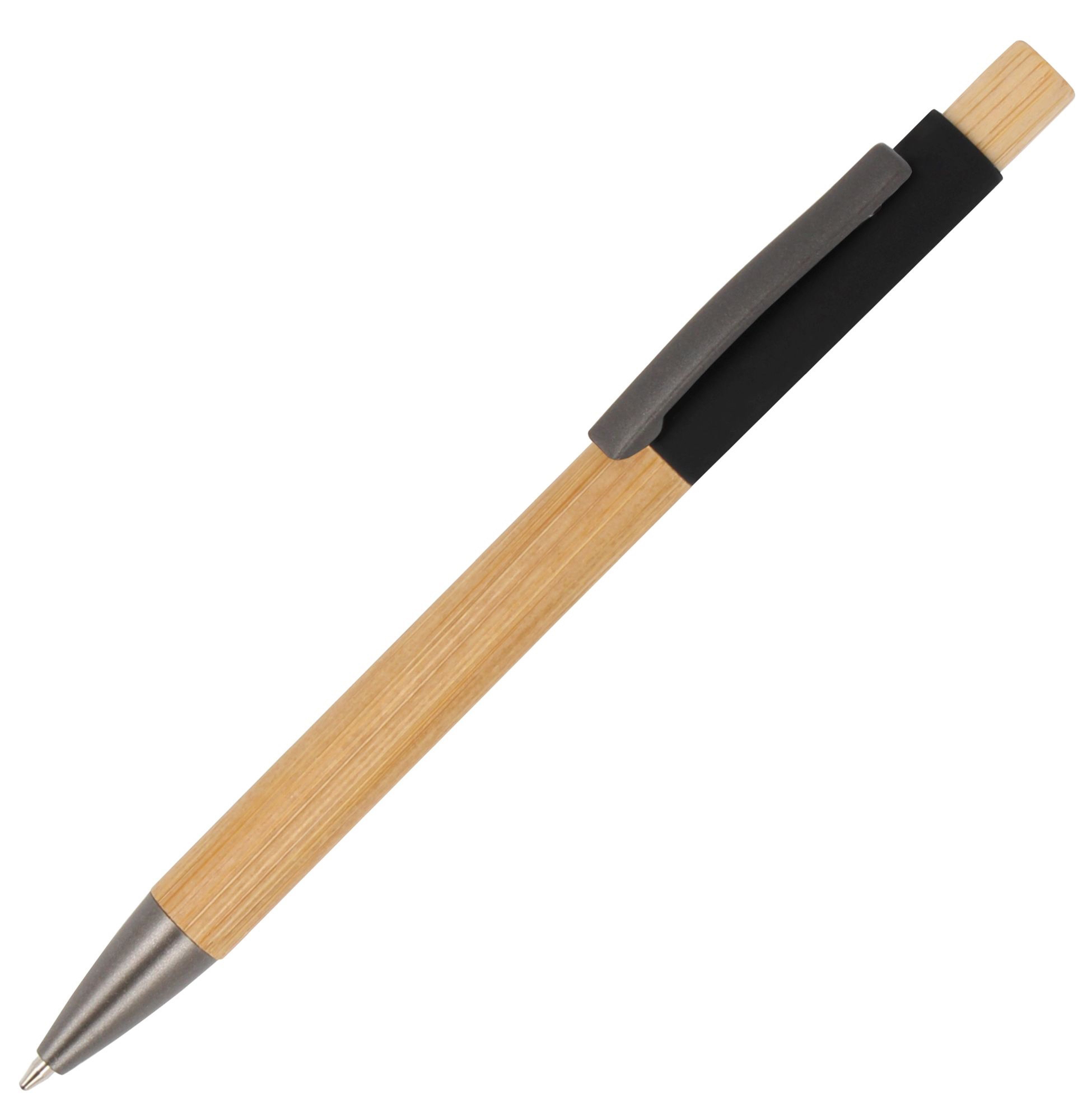 TOPPOINT Kugelschreiber Holz-Kugelschreiber / Farbe: natur-schwarz