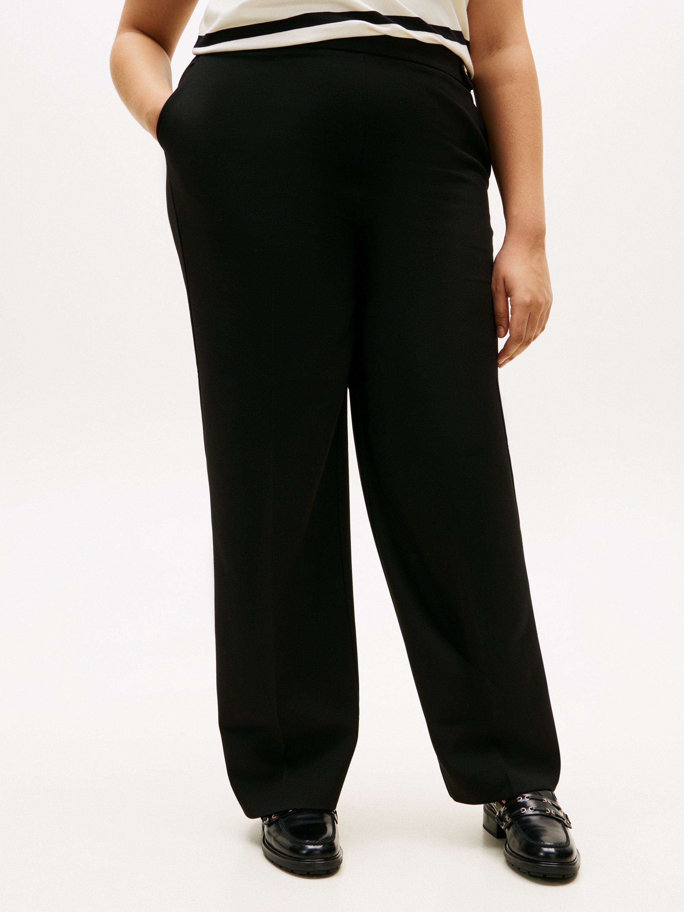 Tommy Hilfiger Curve Anzughose CRV PUNTO GB STRAIGHT PANT in großen Größen