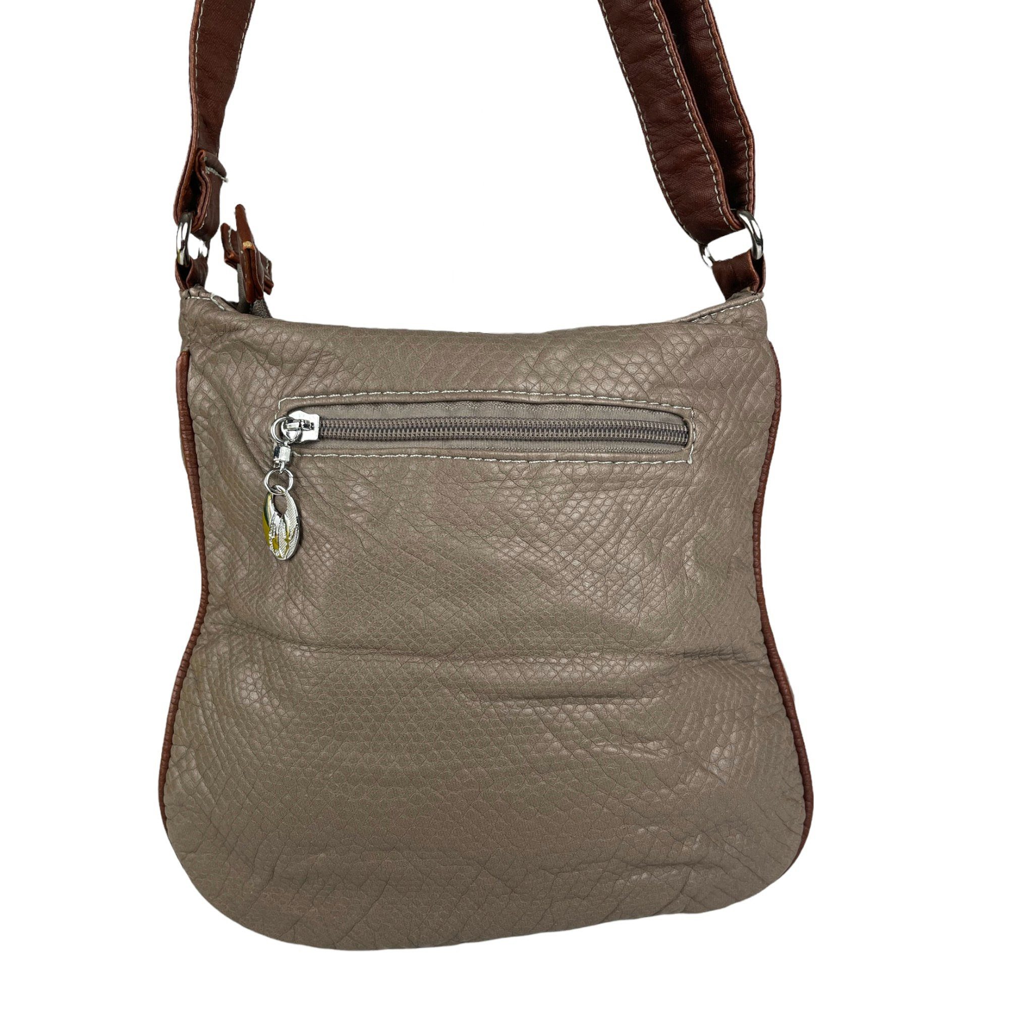 Taschen4life Umhängetasche kleine Damen Schultertasche 6276, verstellbarer Trageriemen, als Schultertasche und cross over tragbar