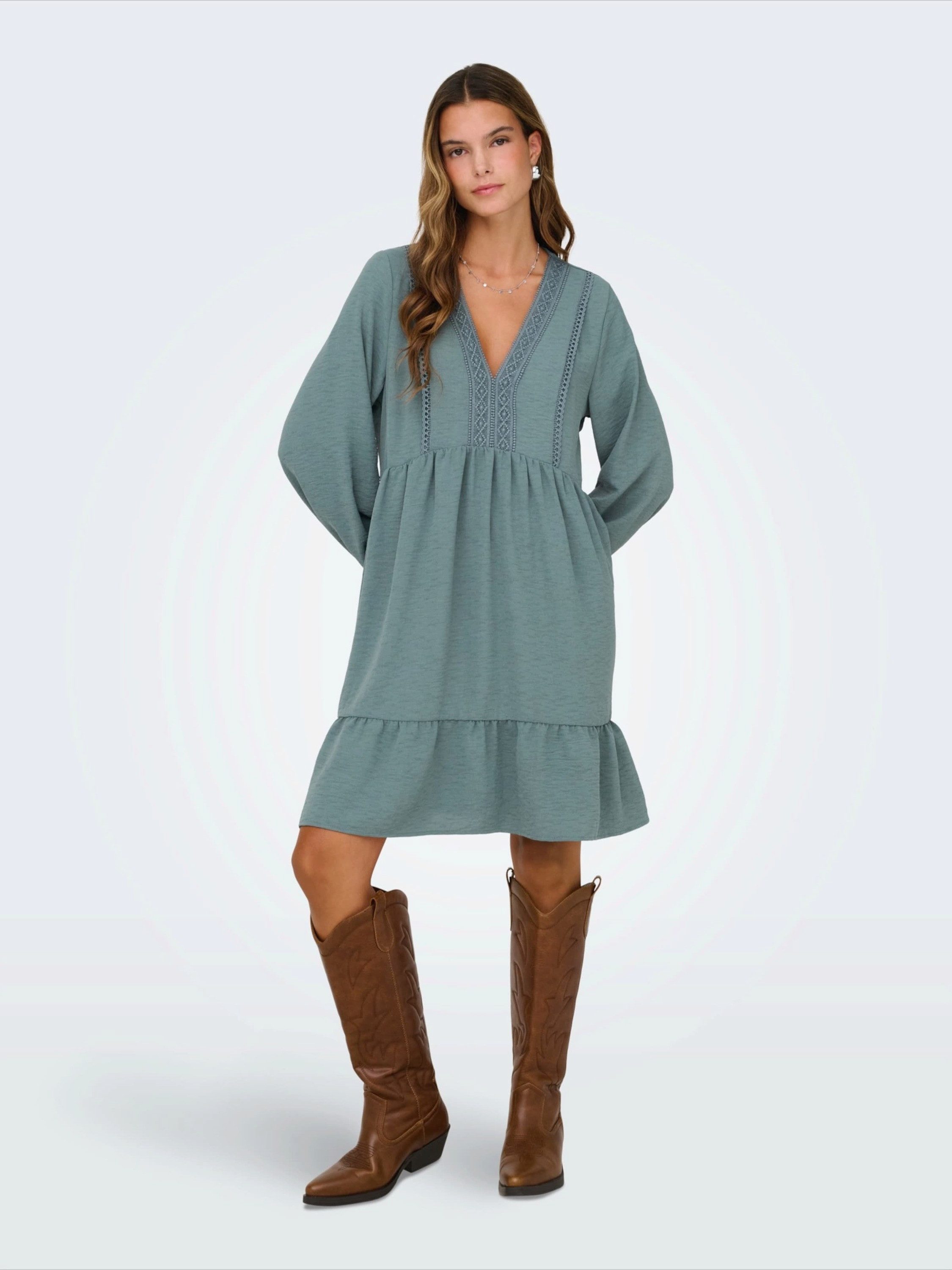 ONLY Midikleid ONLHARVEY (1-tlg) Volant