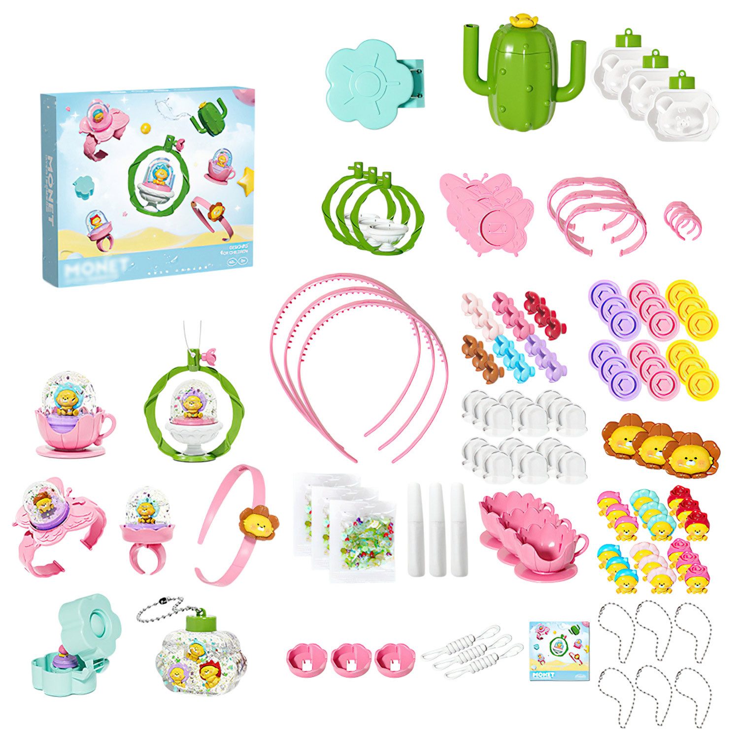 Refttenw Modellbausatz 116-teiliges DIY Bastelset,Kreativset mit Schmuck-Perlen,DIY-Spielzeug