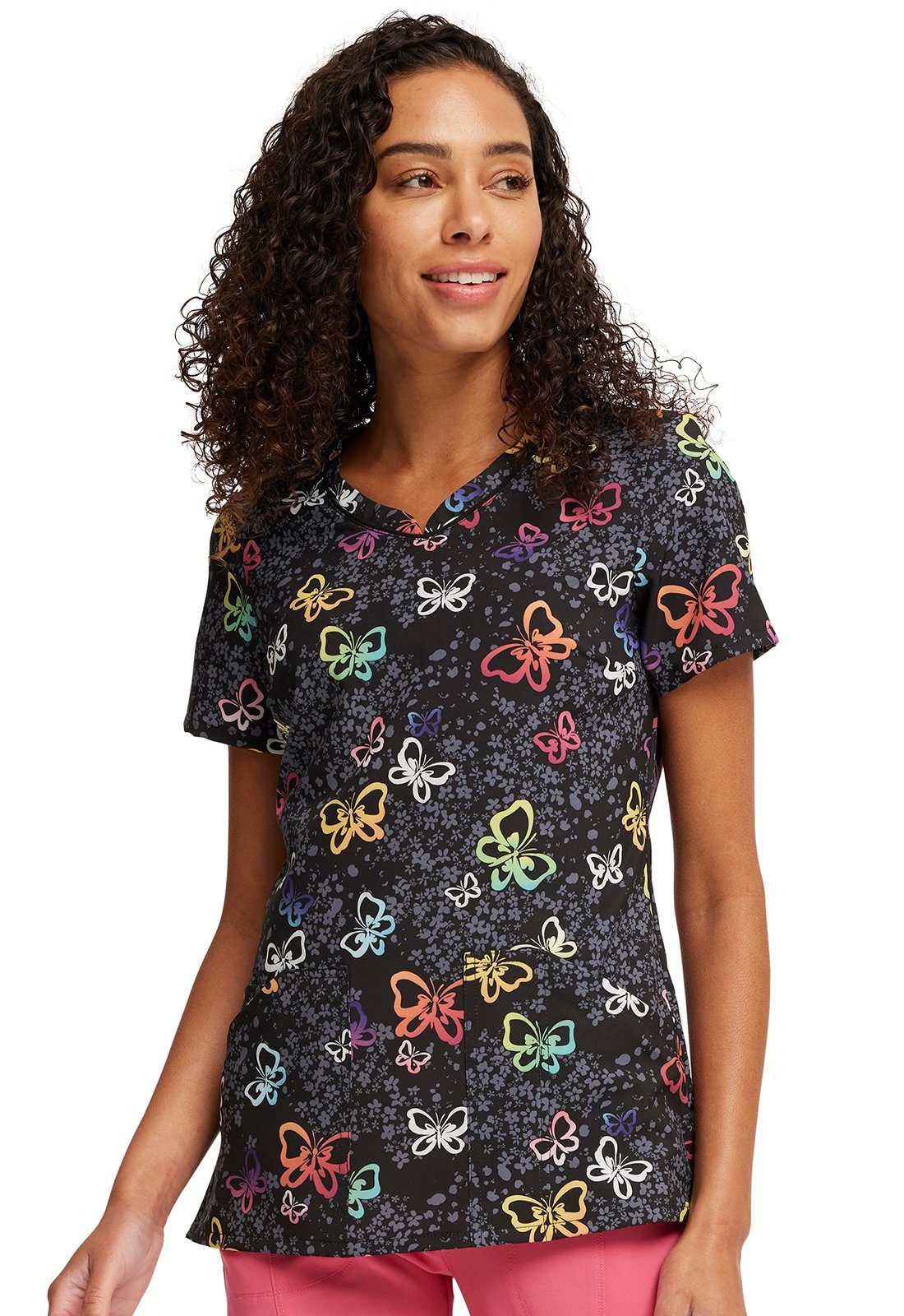 Cherokee Funktionsbluse Bunt bedruckter Damen Kasack "Garden Flutt" Kasack mit Motiv