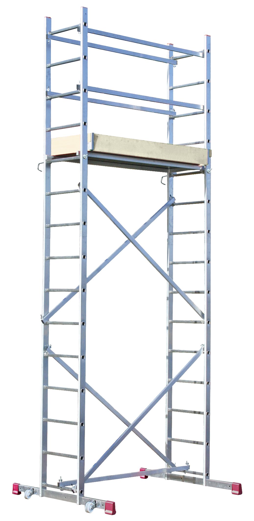 KRAUSE Arbeitsgerüst CORDA, Montagegerüst mit rutschsicherer Belagbühne 1,50 x 0,56 m