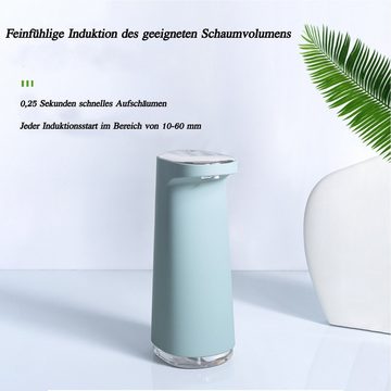 DOPWii Spülmittelspender Seifenspender Automatisch, 450ml, USB Wiederaufladbar