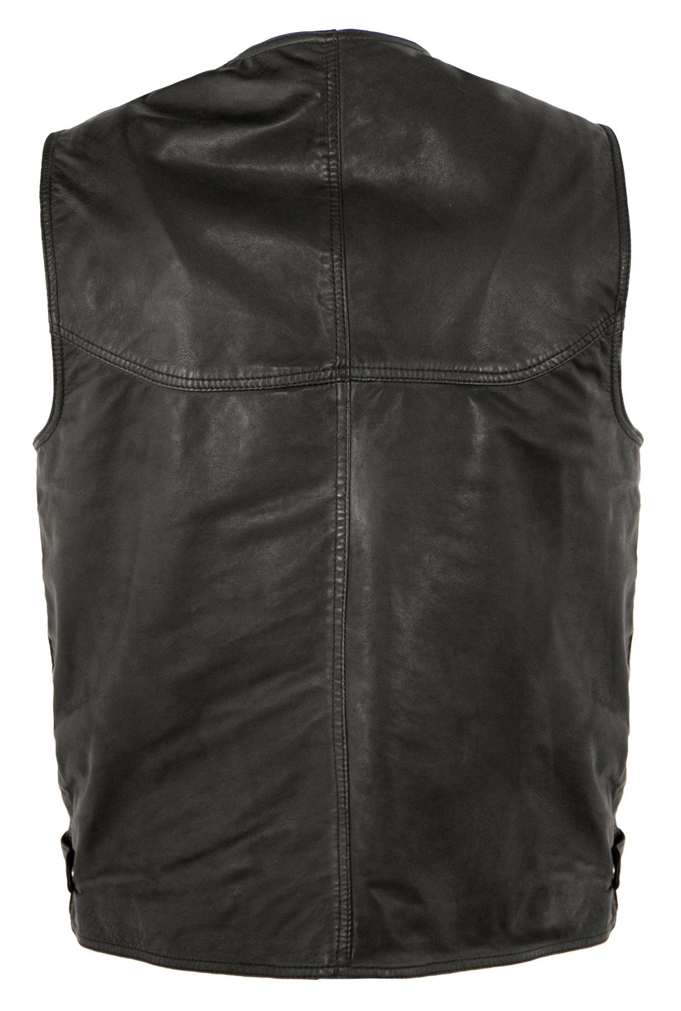Maddox Lederweste Georgio MADDOX - Herren Lederweste Lammnappa schwarz