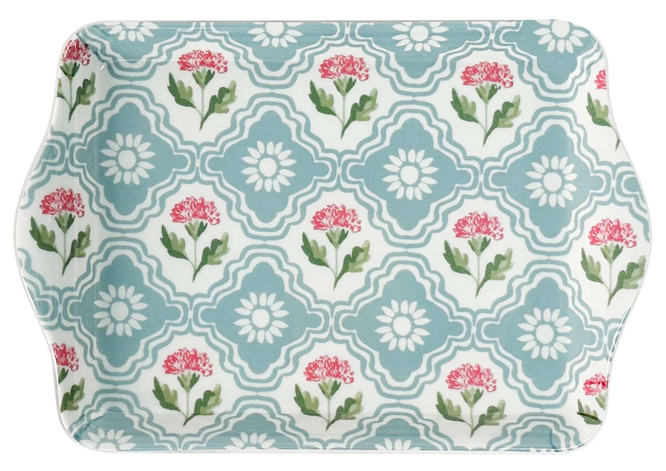 Ulster Weavers Tablett Boho Floral, Melamin, (1-tlg., 1-teilig), kleines Serviertablett Küchentablett 21x14x2cm aus Melamin