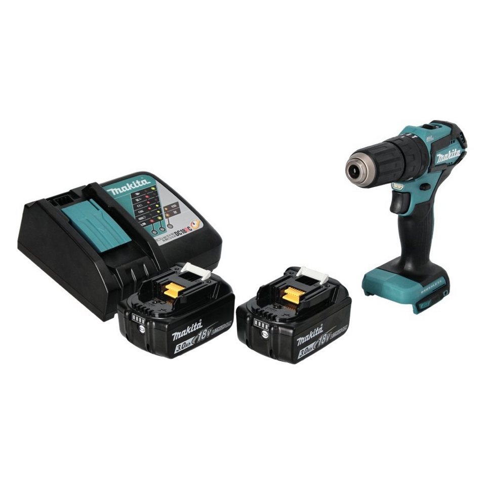 Thumbnail - Makita Schlagbohrmaschine DHP 483 RF Akku Schlagbohrschrauber 18 V 40 Nm Brushless + 2x Akku 3
