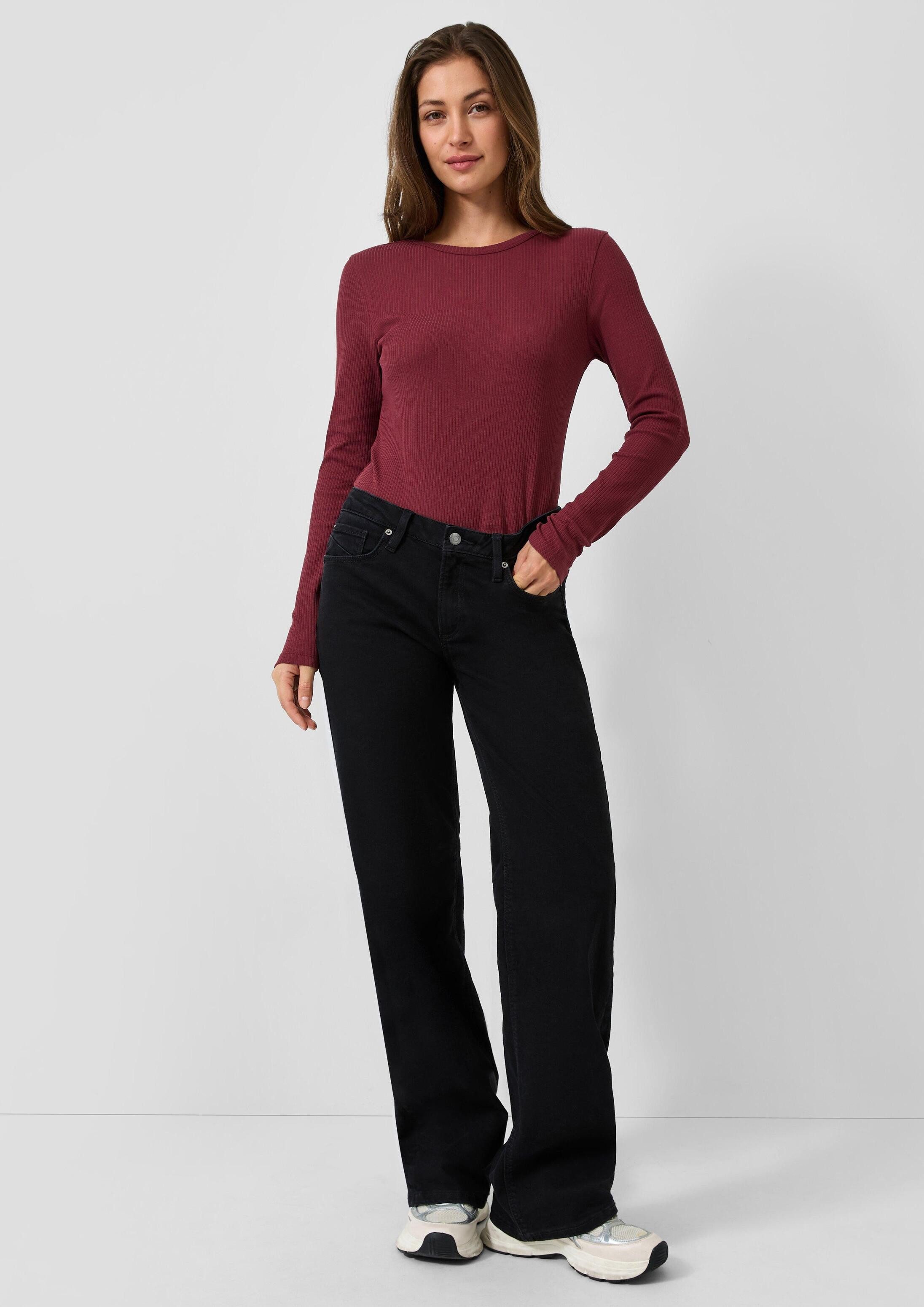 QS Weite Jeans Jeans-Hose CATIE Jeans Catie / Mid Rise / Wide Fit / Superstretch