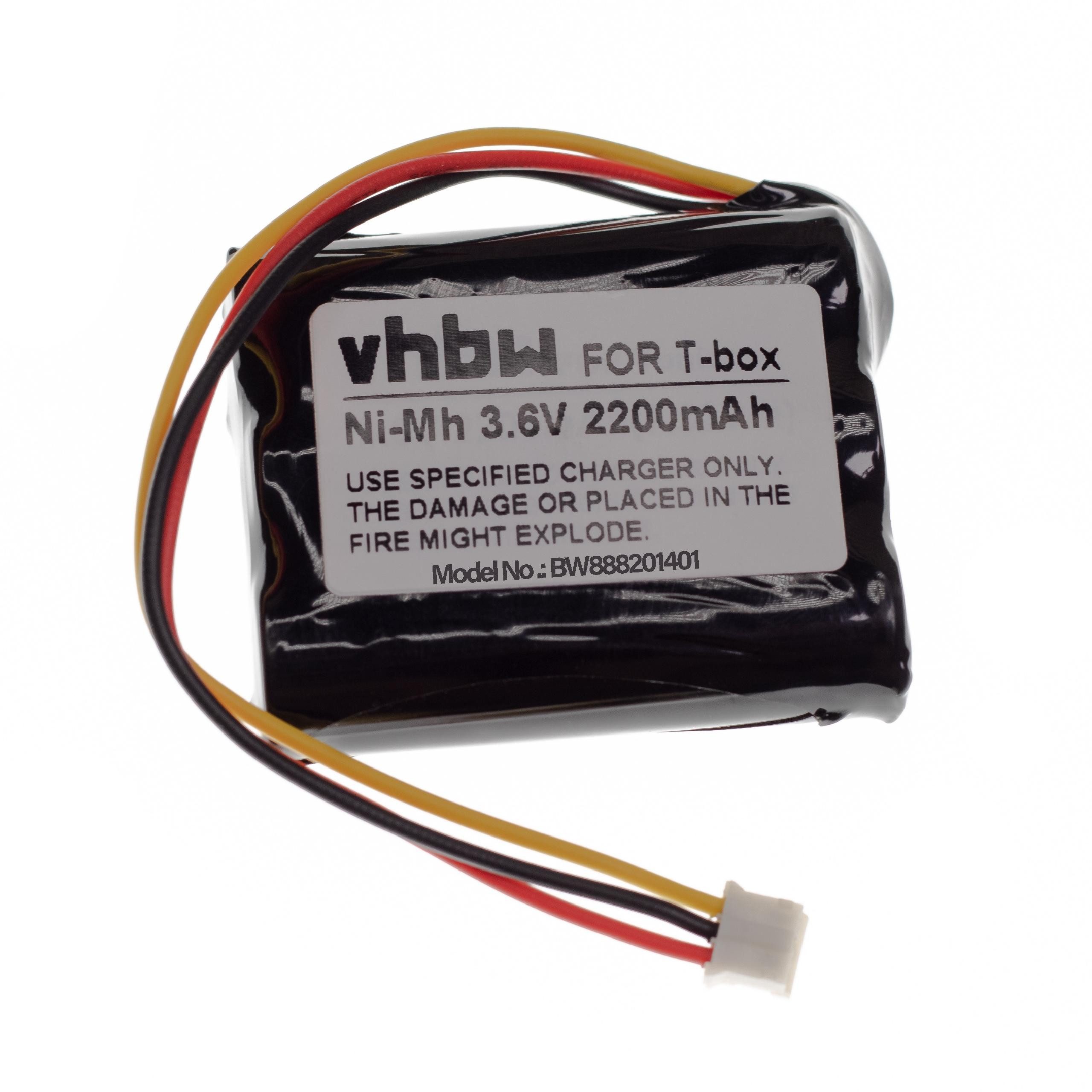 vhbw Akku NiMH 2200 mAh (3,6 V)