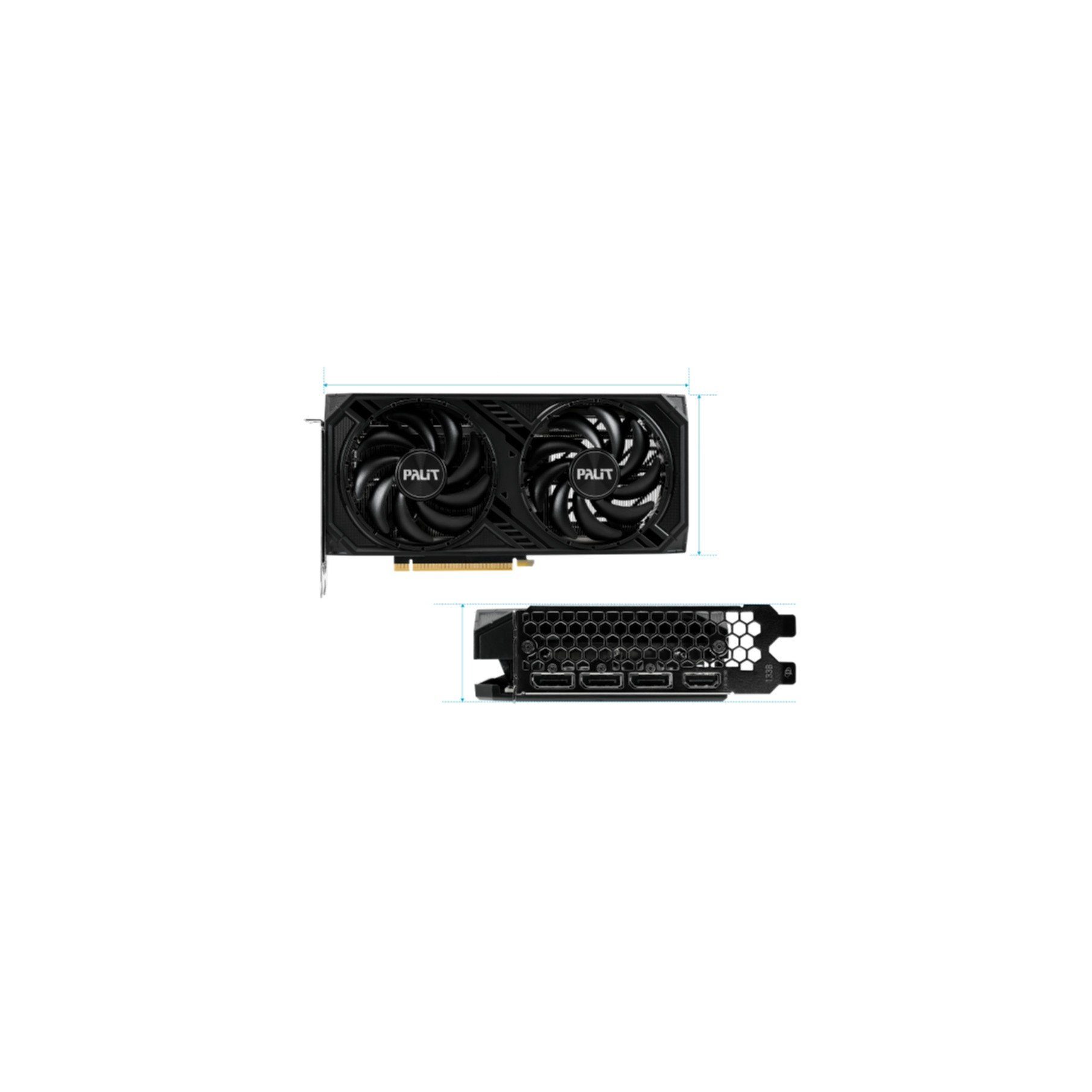 Palit GeForce RTX 4060 Ti Dual Grafikkarte, Max. Auflösung: 7680 x 4320 ...