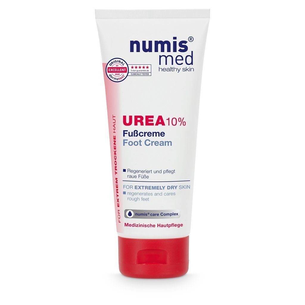 numis med Fußcreme Fußcreme 10% Urea für sehr trockene & raue Füße - Fusscreme 1x 100 ml, 1-tlg.