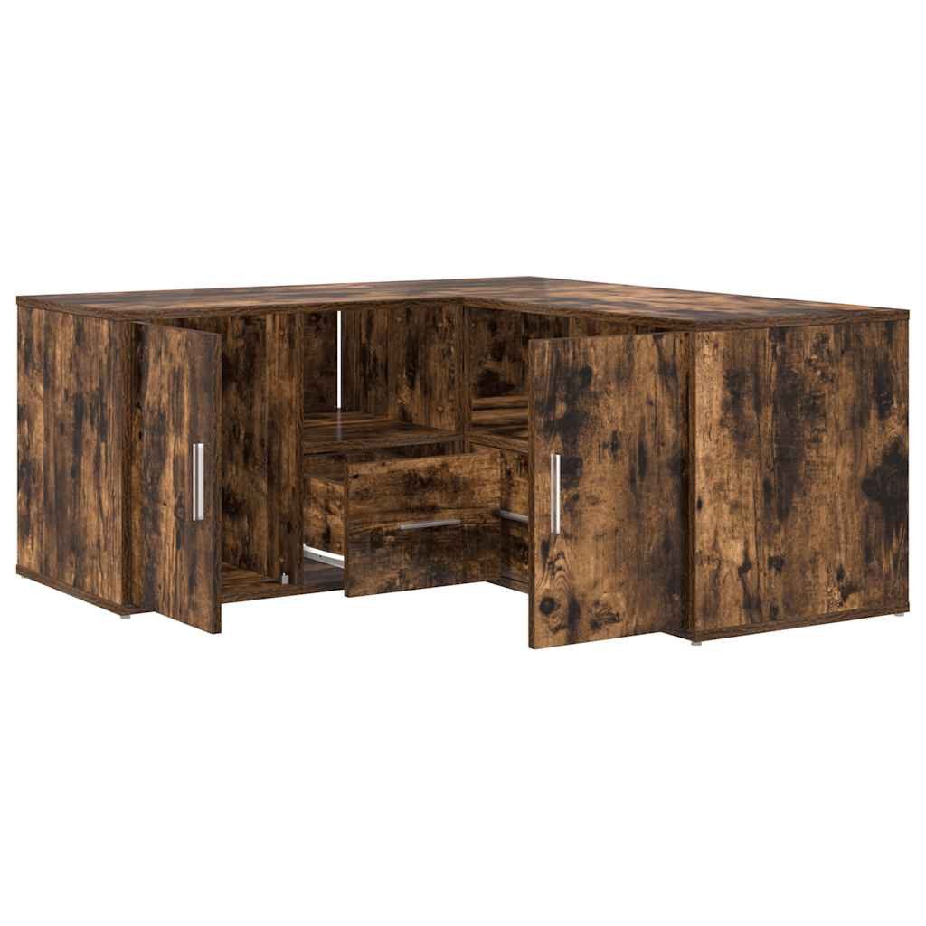 vidaXL Schuhschrank Eckregal Räuchereiche 160x40x45 cm günstig online kaufen
