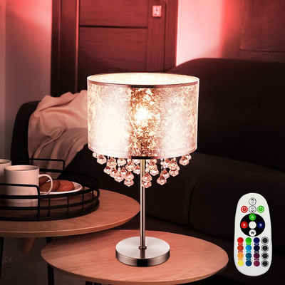 etc-shop LED Tischleuchte, Leuchtmittel inklusive, Warmweiß, Farbwechsel, Tisch Leuchte Steh Lampe Dimmer Fernbedienung Strahler