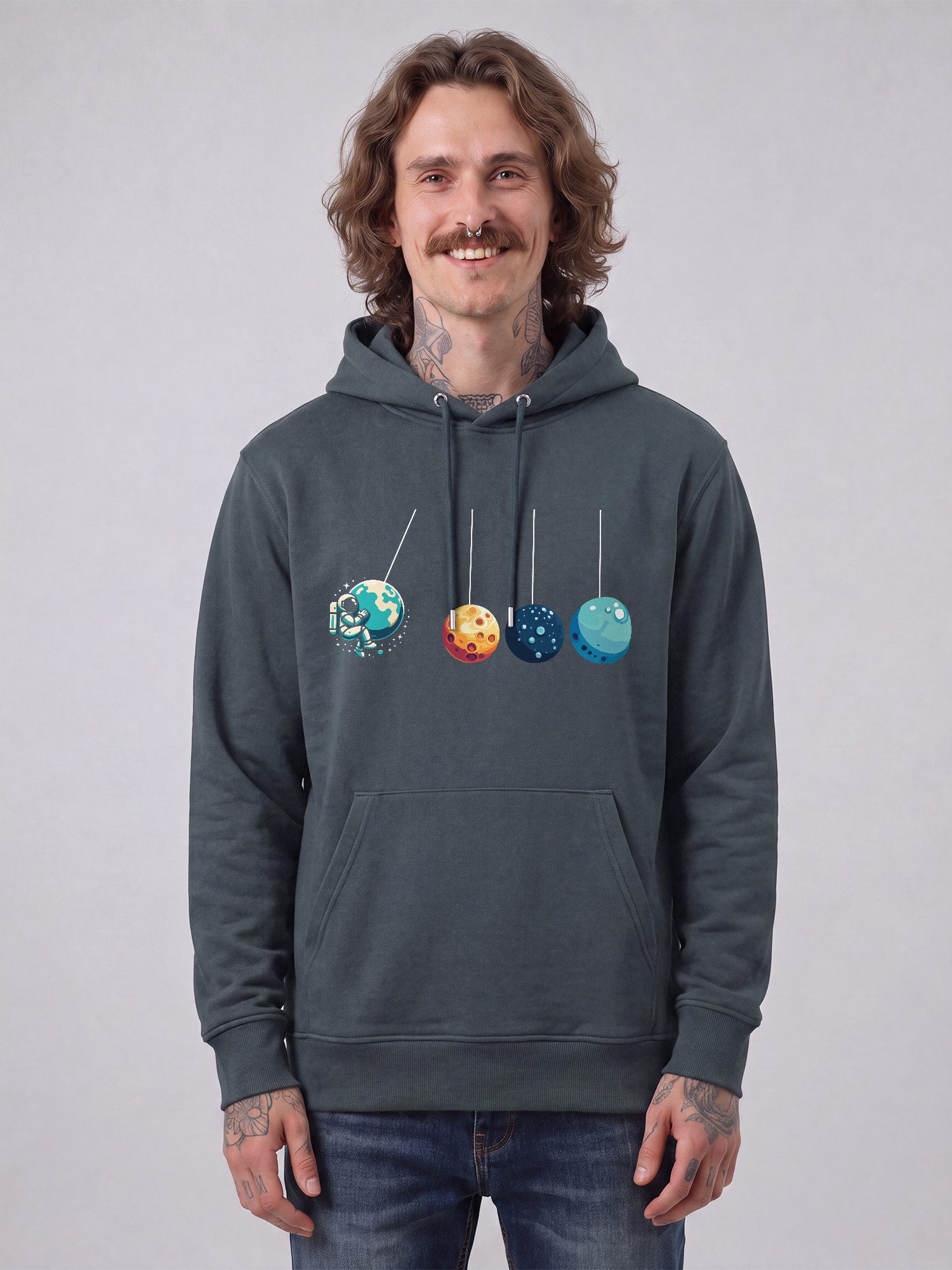 wat? Apparel Hoodie Weltraumforscher