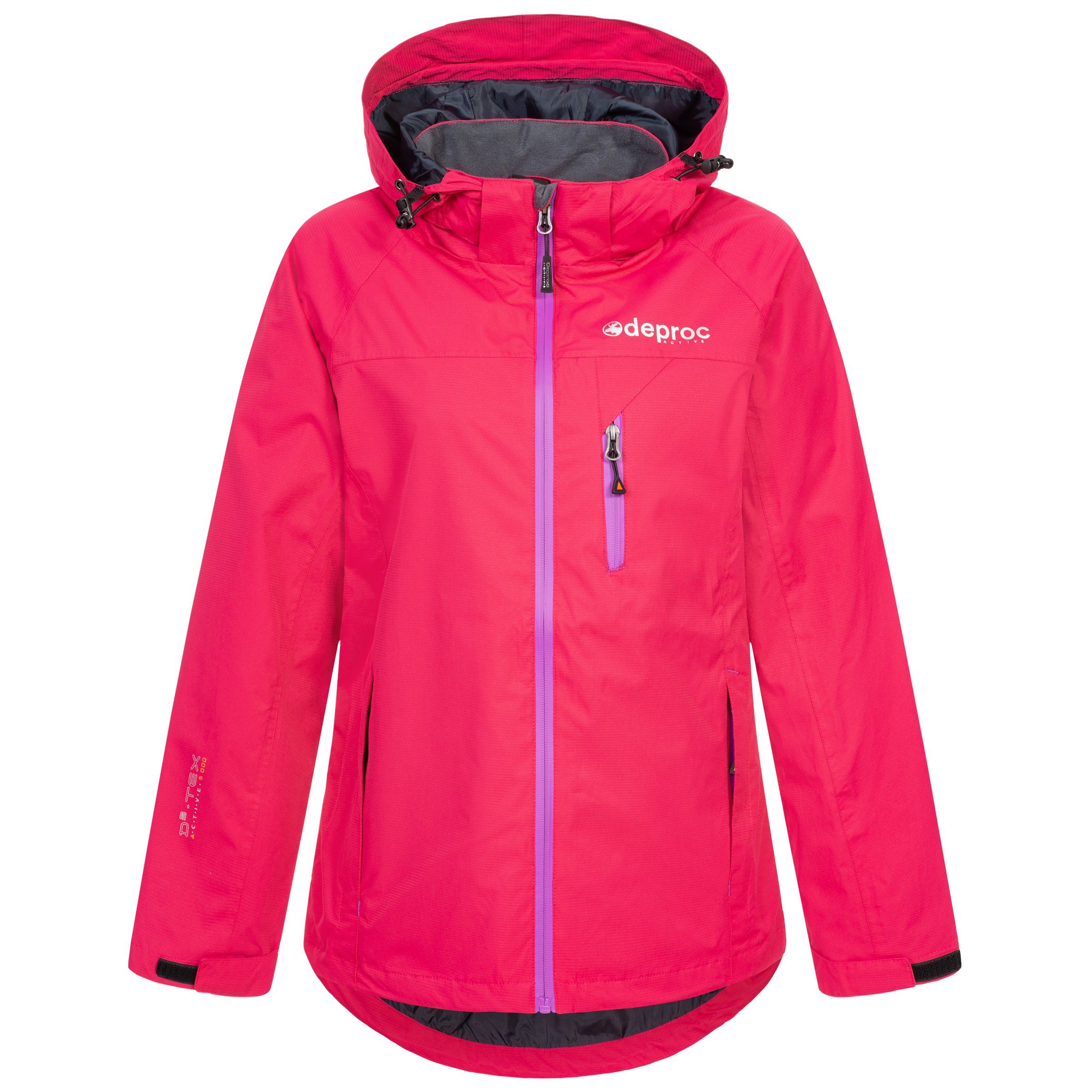 DEPROC Active Regenjacke DURELL NEW CS WOMEN auch in Großen Größen erhältlich. mit abnehmbarer Kapuze – Bild 5 von 5