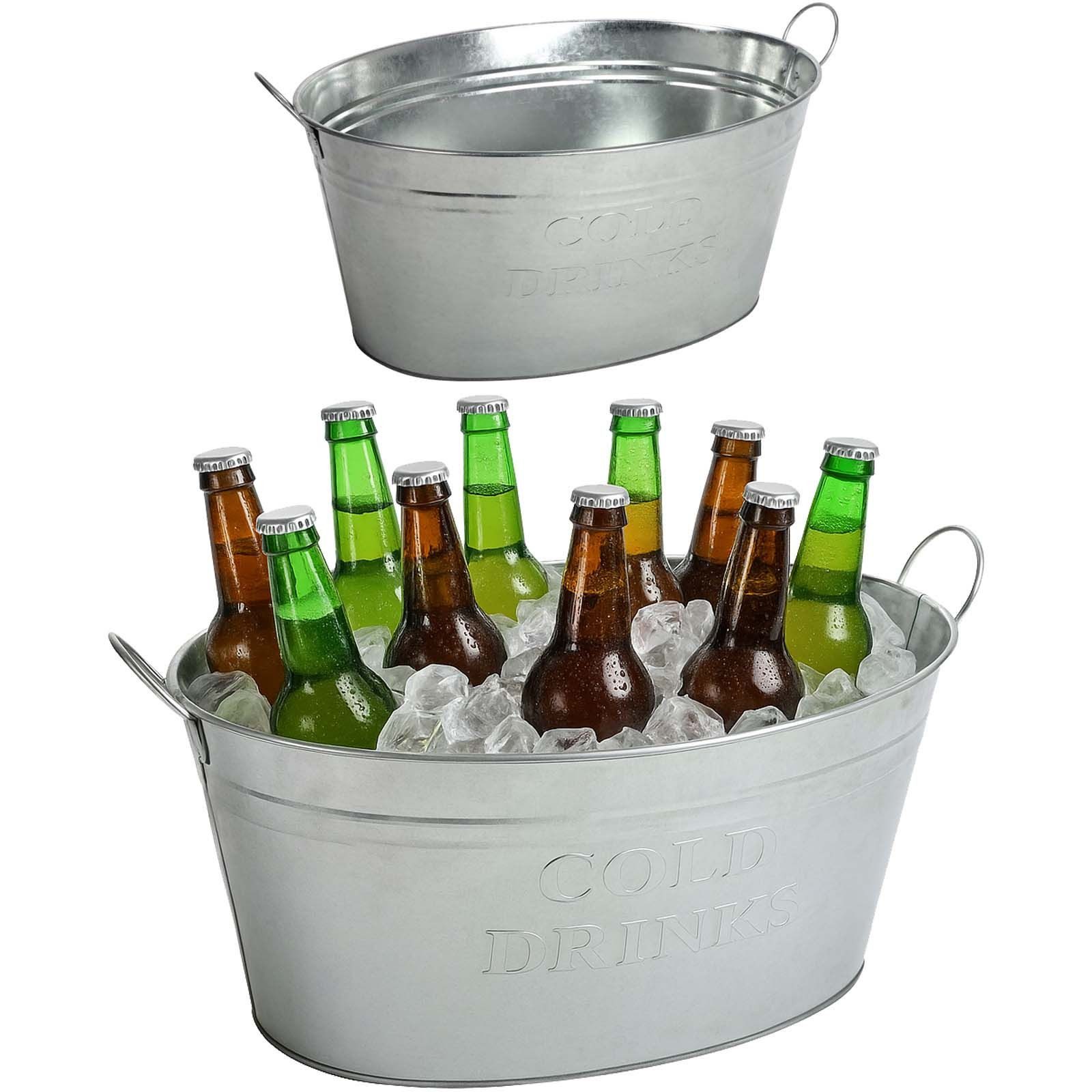 BURI Pflanzkübel Zinkwanne Getränkekühler Pflanzgefäß Sektkühler Getränkewa günstig online kaufen