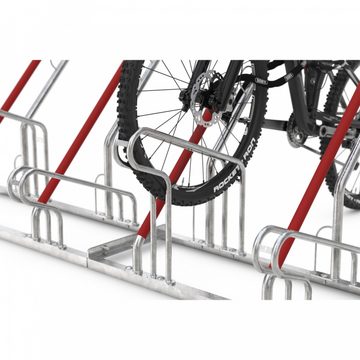 Dreifke Fahrradständer Fahrrad Anlehnparker 2502 XBF, zur Freiaufstellung, 2 Räder einseiti, für 2 Fahrräder
