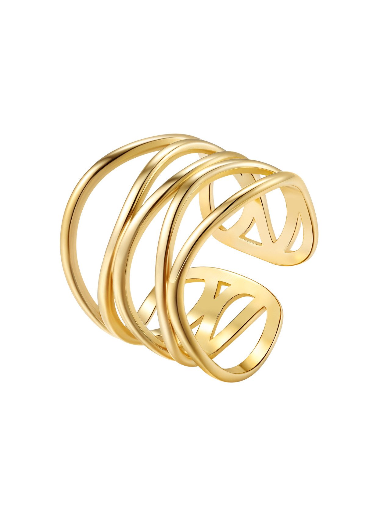 Hey Happiness Fingerring Spirale, Verstellbarer Ring, Edelstahl Ring Multi günstig online kaufen