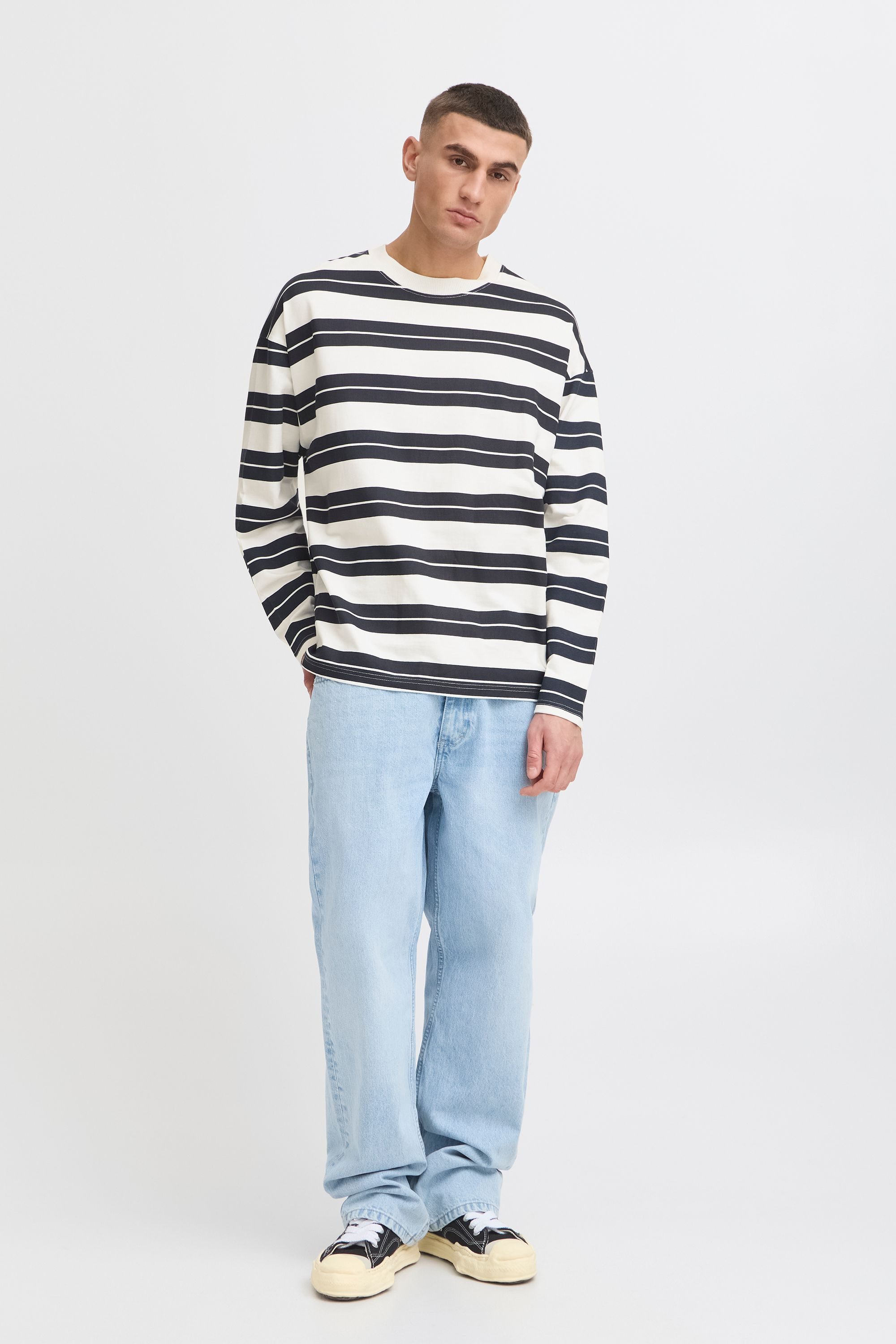 !Solid Sweater SDPeace Gestreiftes Sweatshirt
