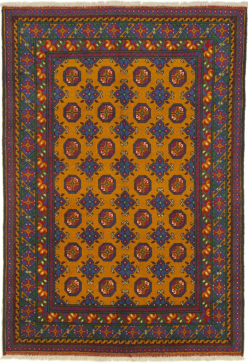 Orientteppich Afghan Akhche 121x178 Handgeknüpfter Orientteppich, Nain Trading, rechteckig, Höhe: 6 mm