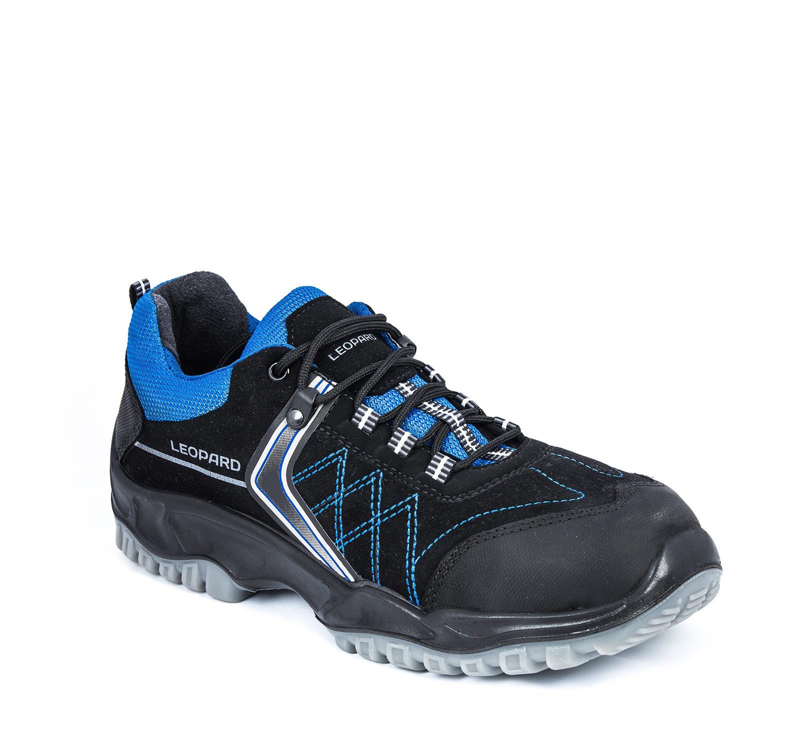 Leopard 01429 Sicherheitshalbschuh S3 EN ISO 20345:2011 schwarz / blau Arbeitsschuh