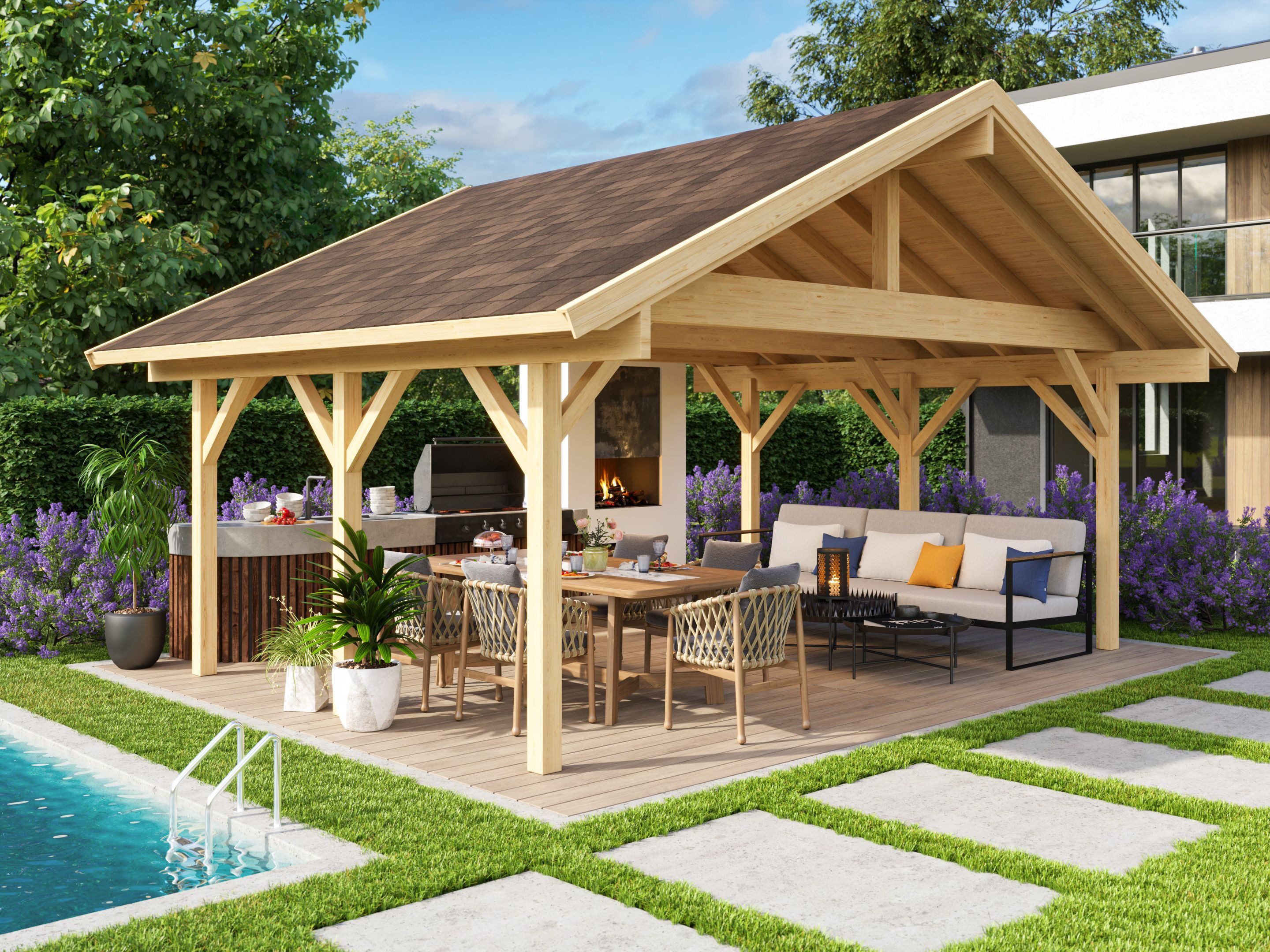 Fjordholz Gartenhaus Max XL