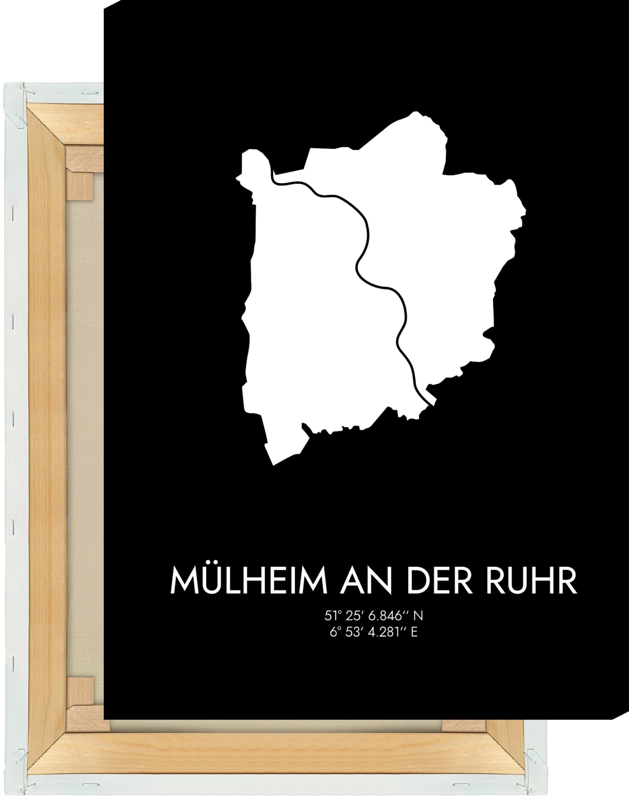 MOTIVISSO Leinwandbild Mülheim Koordinaten #3