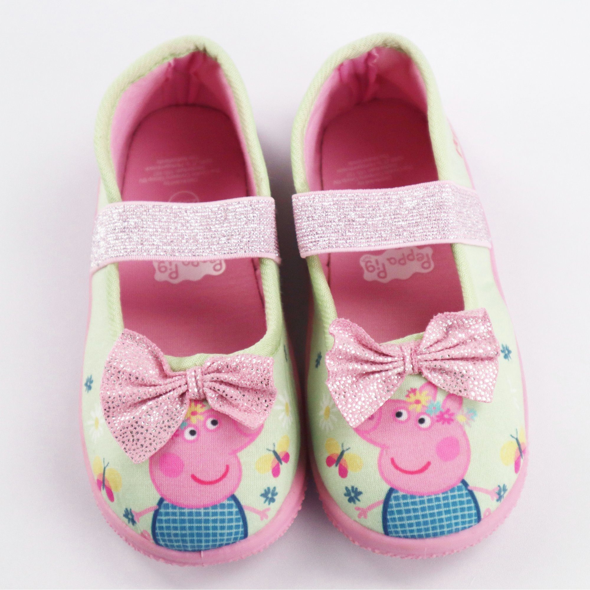 Peppa Pig Peppa Wutz Pantoffeln Kita Ballerina Pig 25-28 Kinder Schlüpfschuhe Slipper Gr