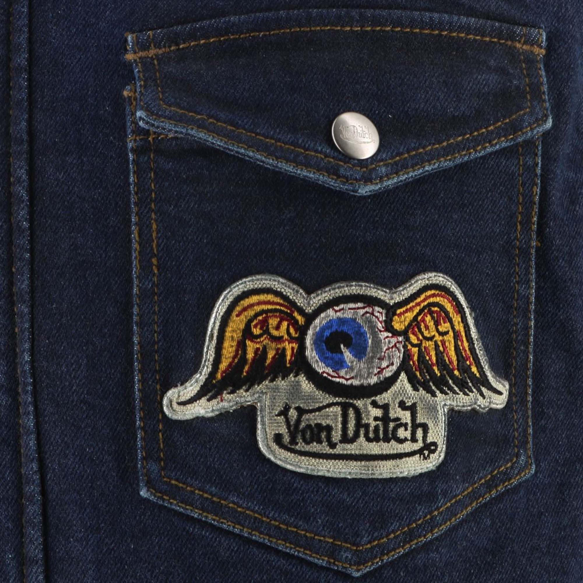 Von Dutch Motorradjacke x Helstons Captain Motorrad Hemd Rückenprotektor enthalten,Brustprotektor enthalten,Ellenbogenprot
