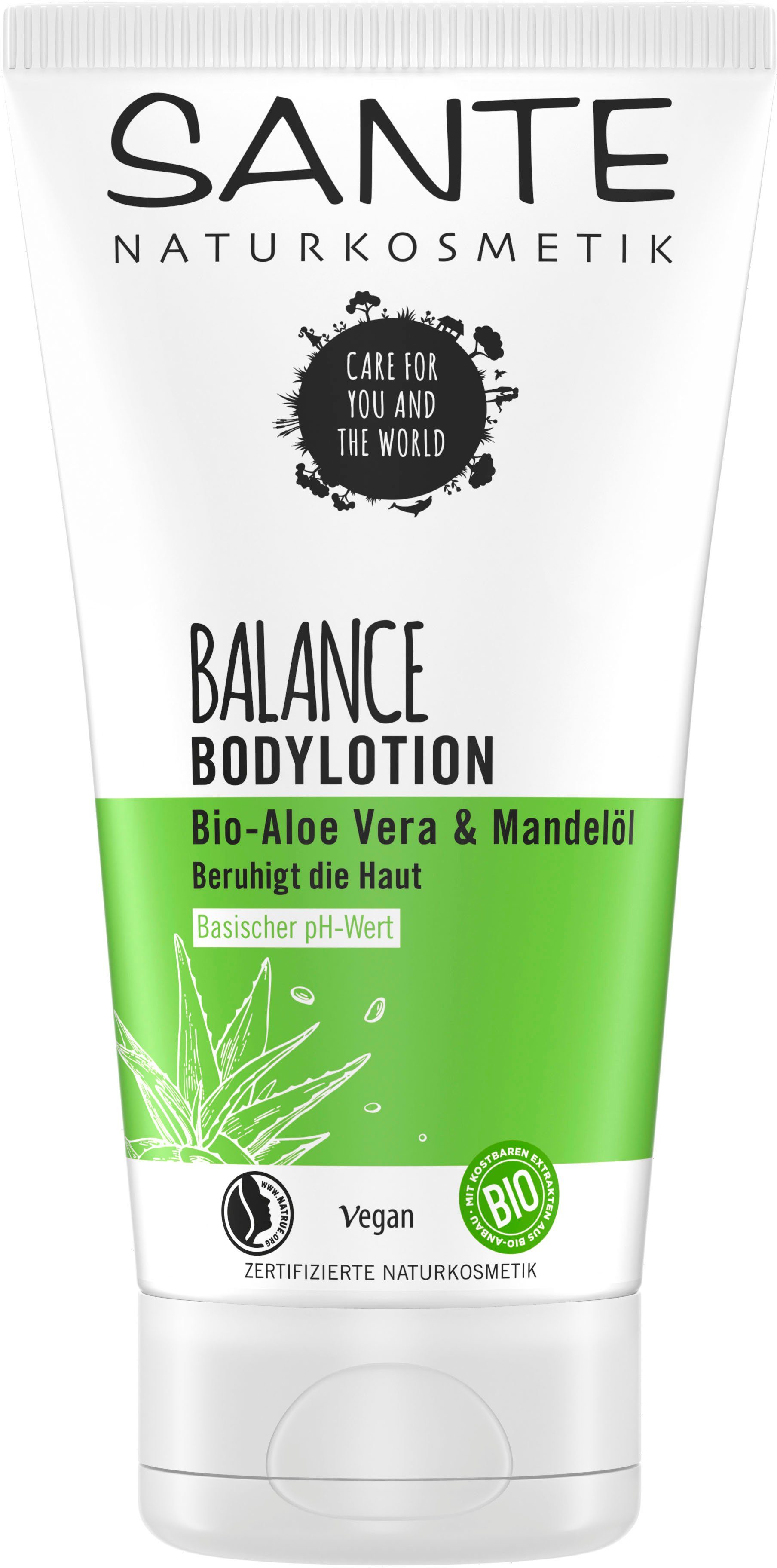 SANTE Bodylotion BALANCE, Natürliche, hautberuhigende & wohltuende  Feuchtigkeitspflege