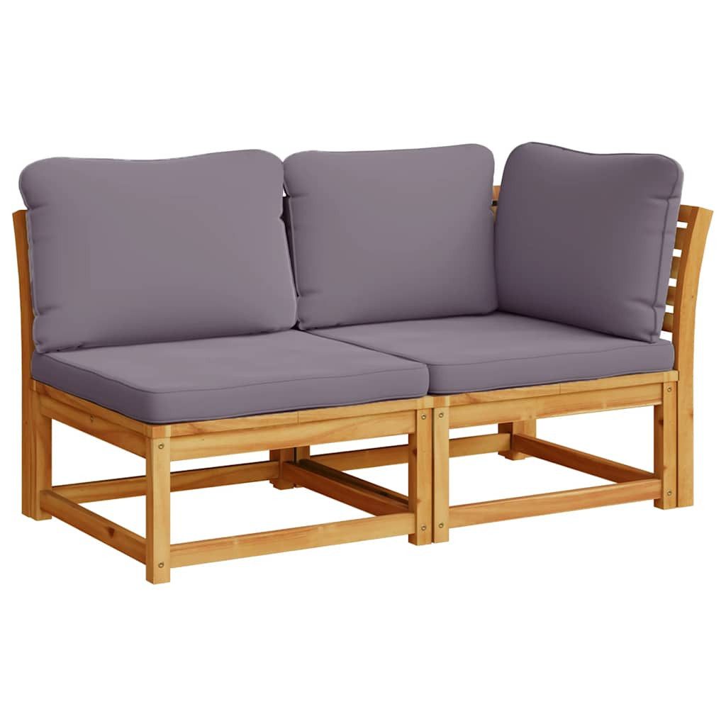 vidaXL Sofaelement 2-tlg. Garten-Lounge-Set mit Kissen günstig online kaufen