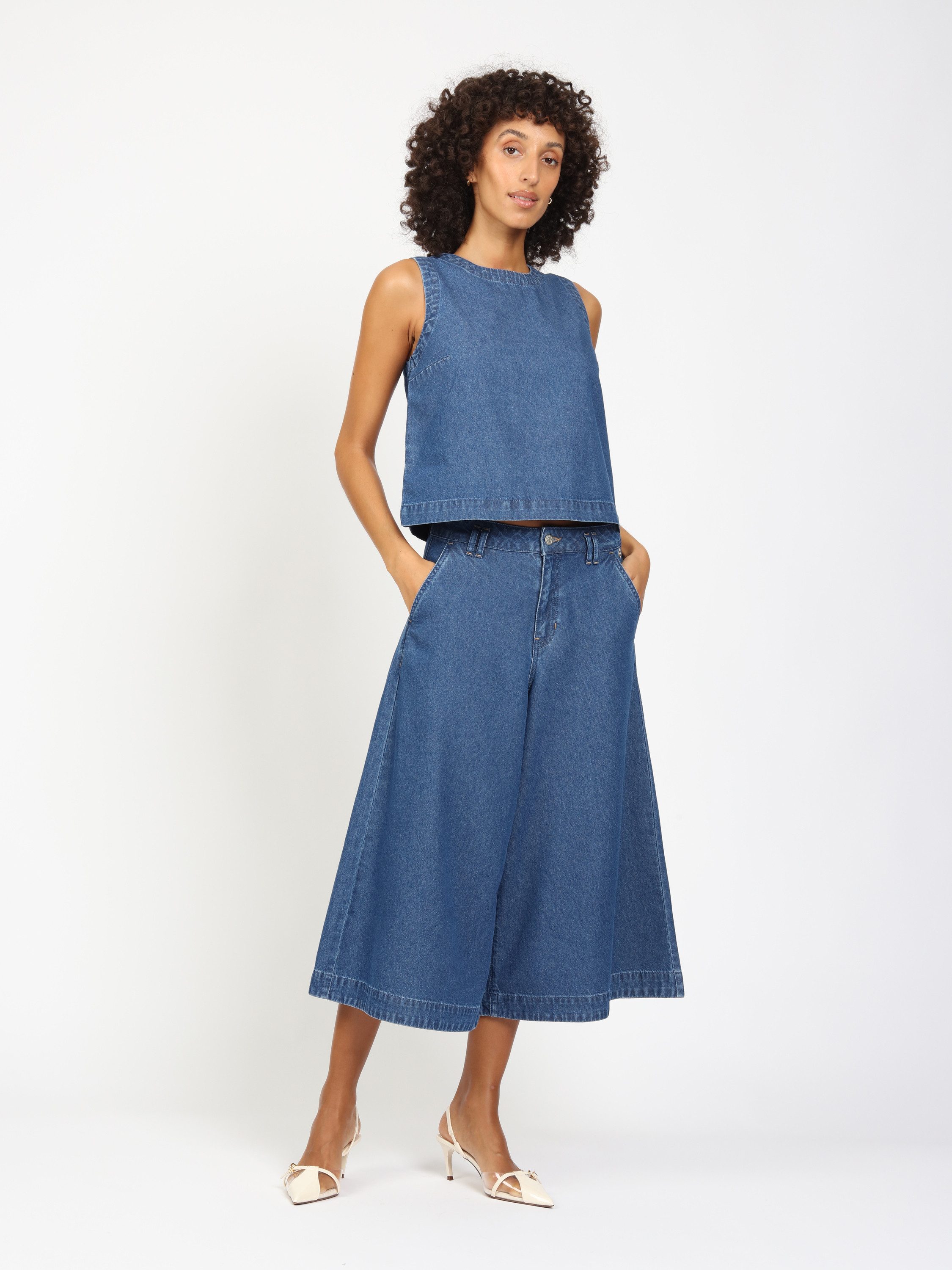 GANG Weite Jeans GANG Jeans Wide Fit 94SCALA CULOTTE günstig online kaufen