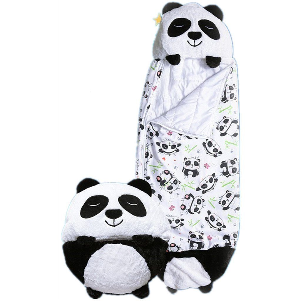 XDeer Schlafsack Kinderschlafsack,2-in-1 Cartoon Schlafsack,Flauschiger