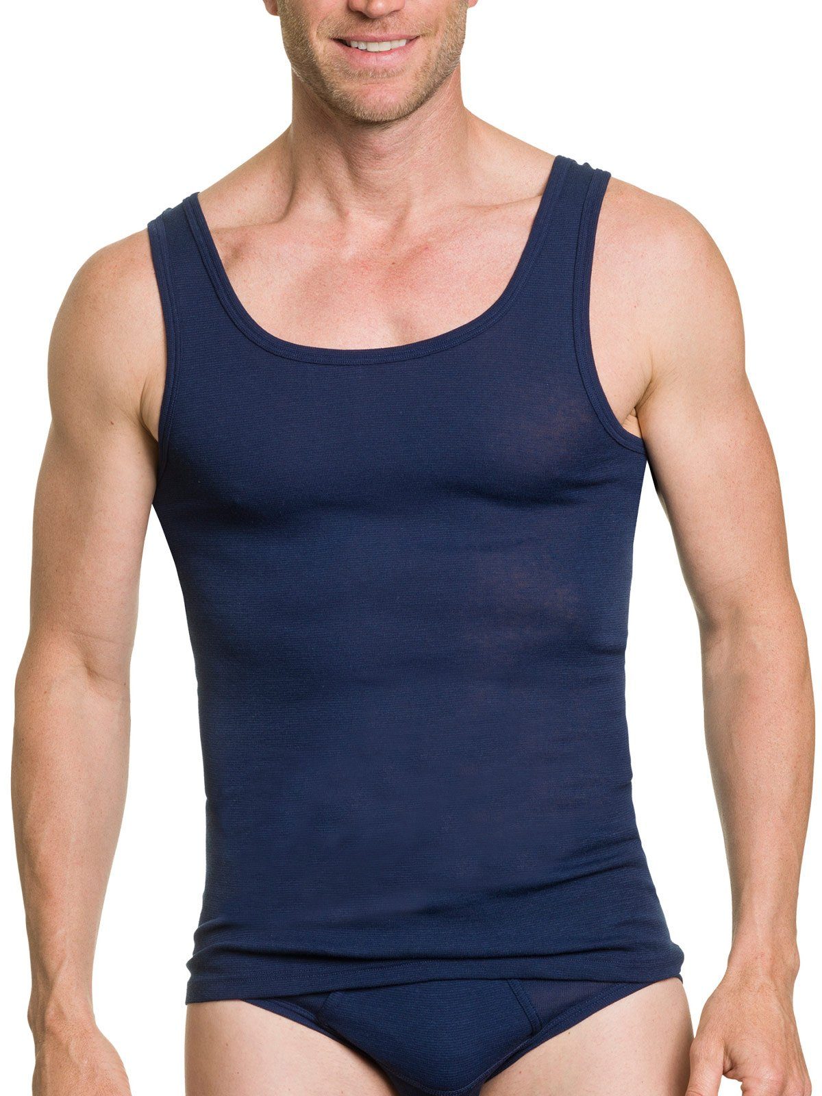 Liabel Herren-Unterhemd 3er-Pack – Weiches Baumwoll-Trikot Mit V-Ausschnitt Für Alltag & Sport