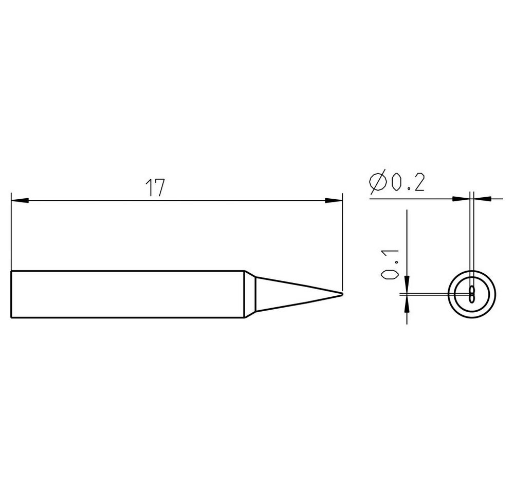 Thumbnail - Weller Lötkolben Weller Lötspitze Meißelform Spitzen-Länge 17 mm Inhalt 1 St., T0050103999