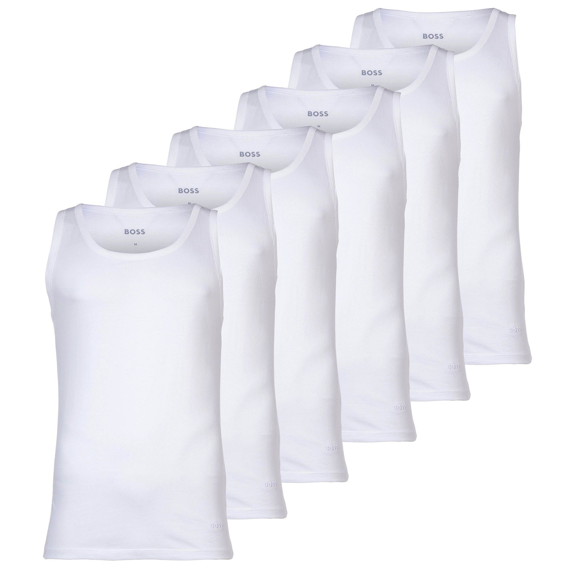 Unterhemd 6P - Briefs Weiß Slips, Cotton Herren Pack 6er BOSS Power,