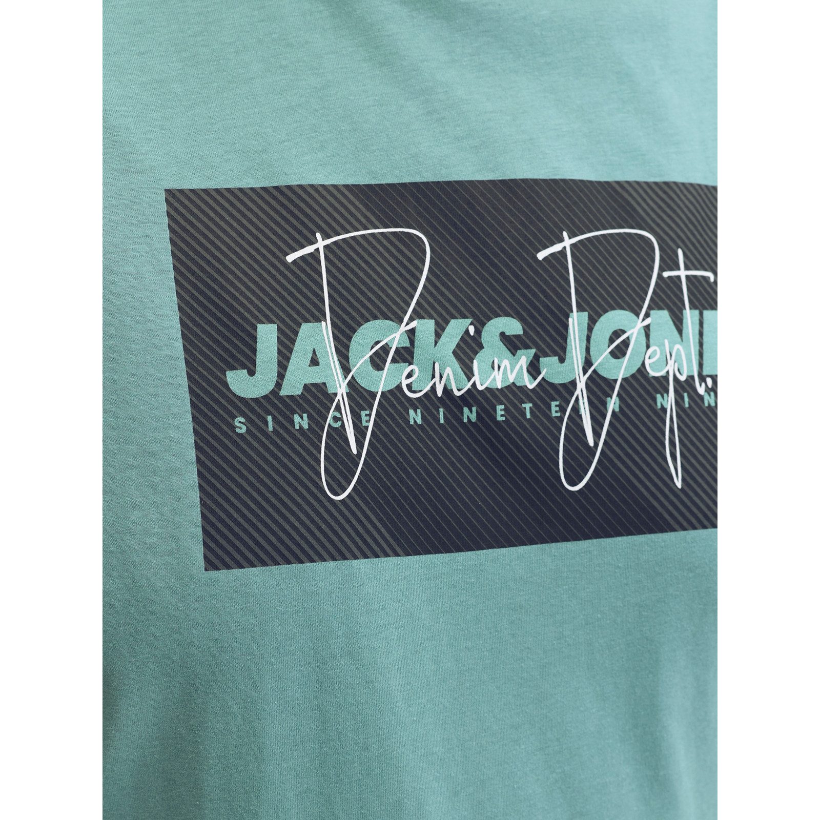 Jack & Jones Rundhalsshirt Jack&Jones Übergrößen T-Shirt blaugrün JJCOLE Pr günstig online kaufen