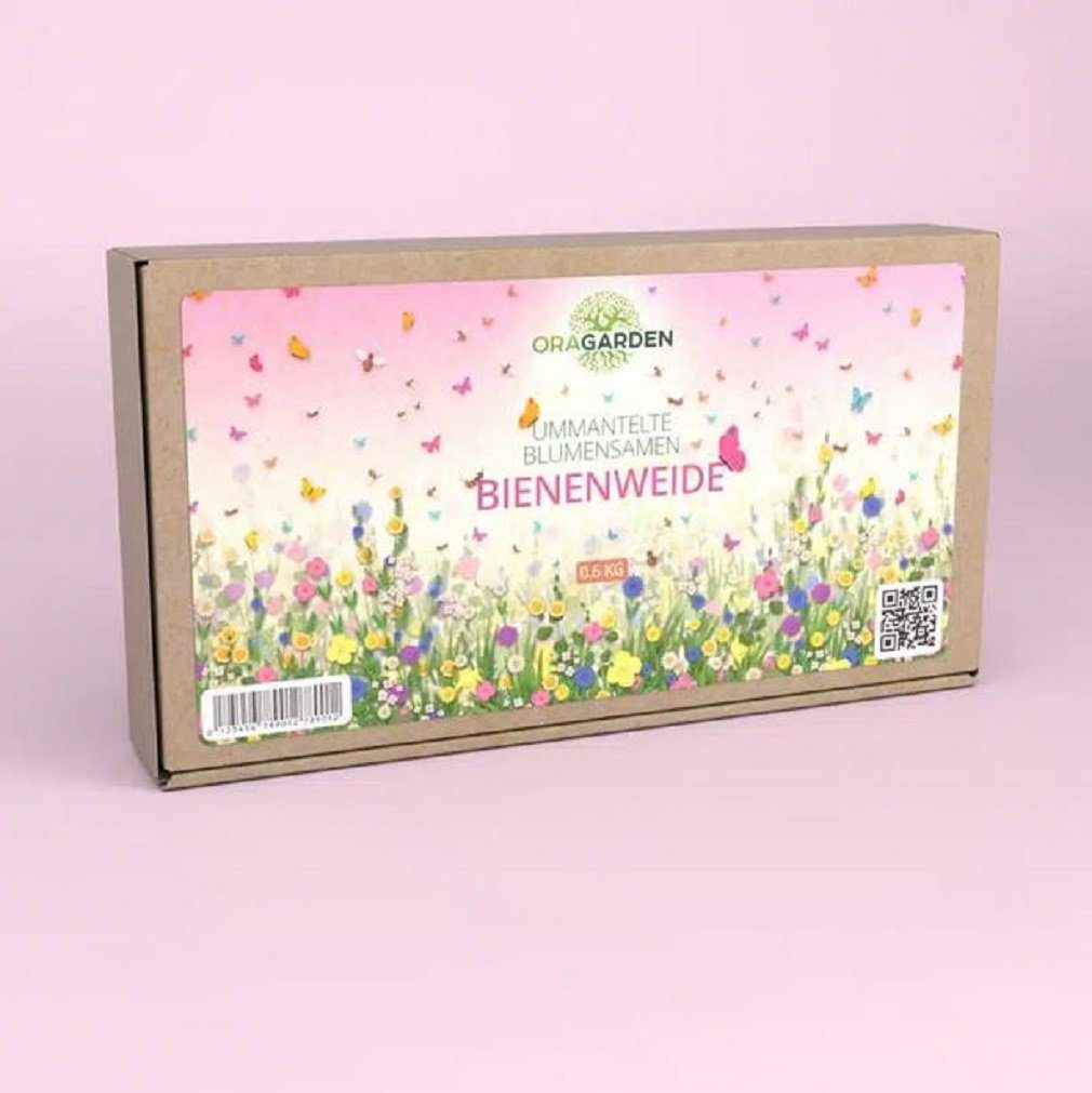 OraGarden Blumenerde Ummantelte Blumensamen “Bienenweide” 38 versch. Blumenarten 600 GR, (1-St)