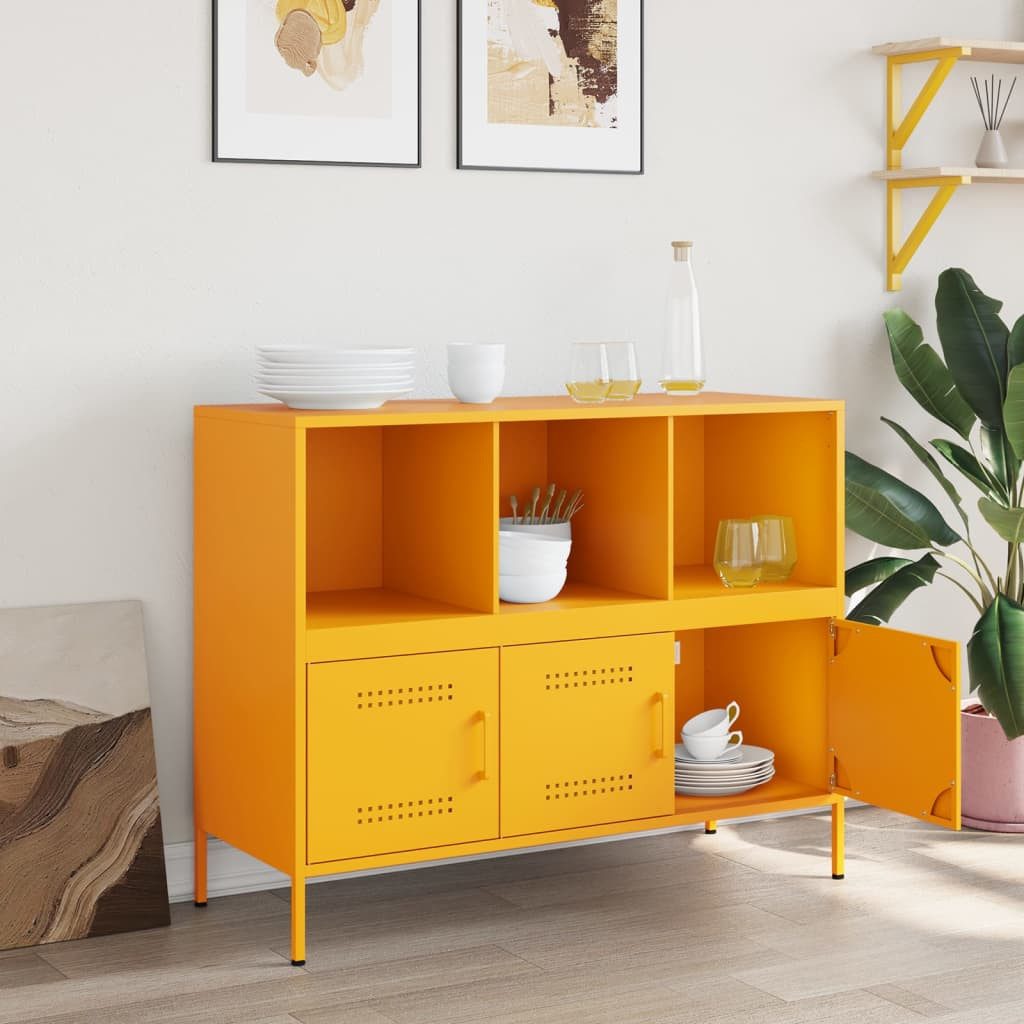 vidaXL Sideboard Sideboard Senfgelb 100,5x39x79 cm günstig online kaufen