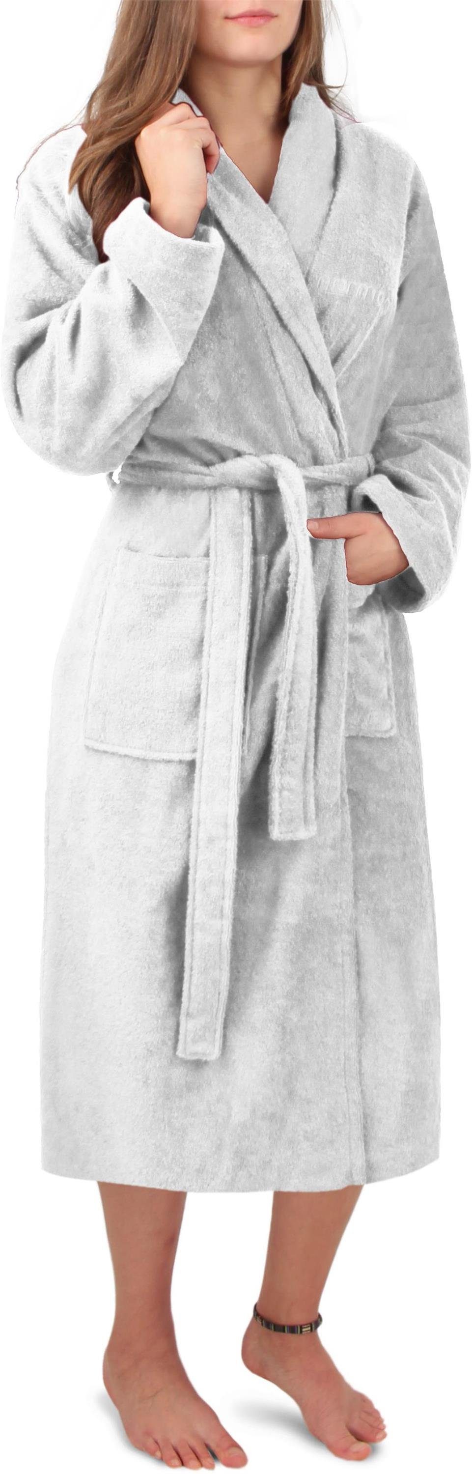 normani Damenbademantel Damen Premium Bademantel Basic, 122, Baumwolle, Sch günstig online kaufen